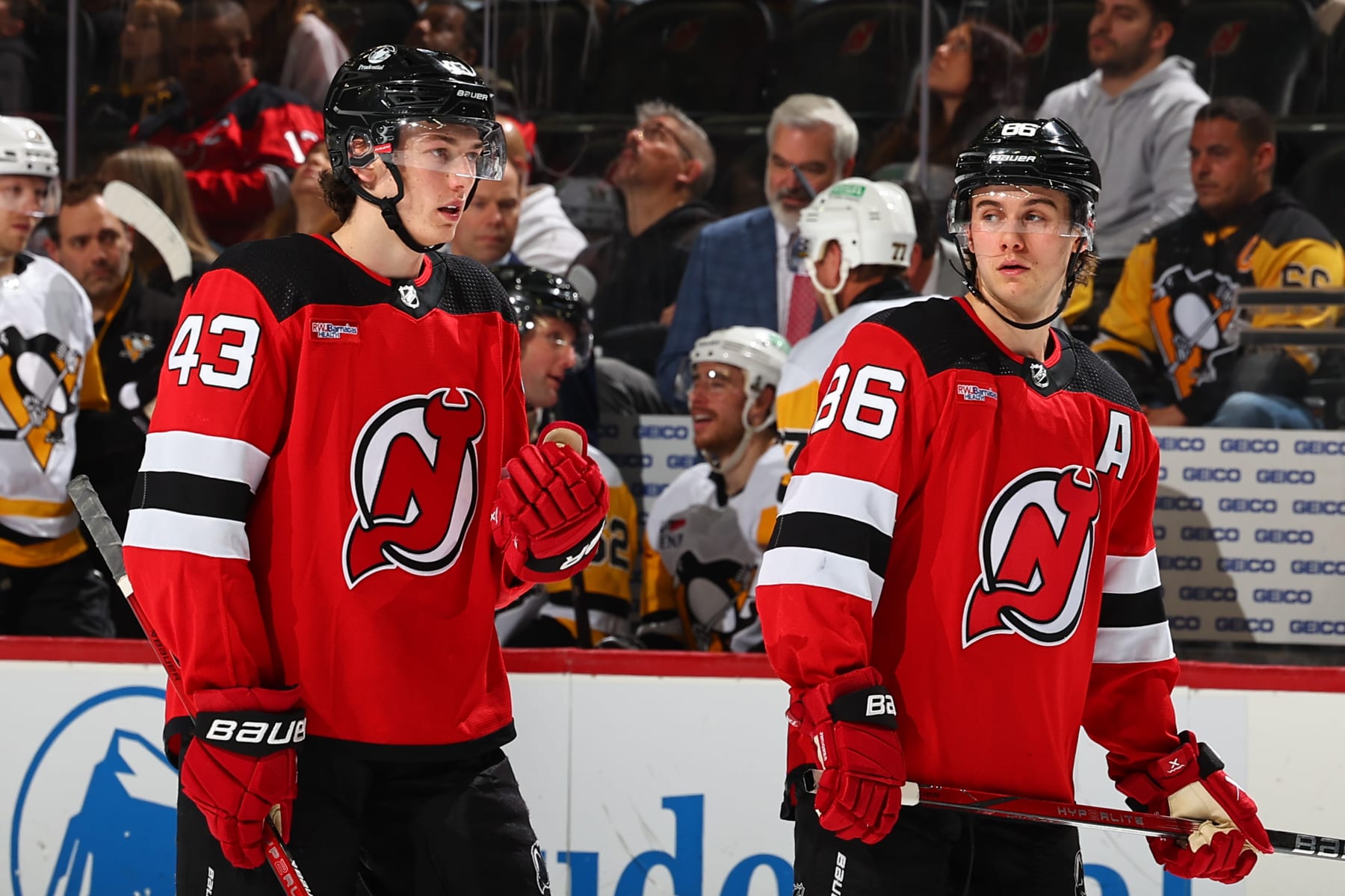 Luke and Jack Hughes.