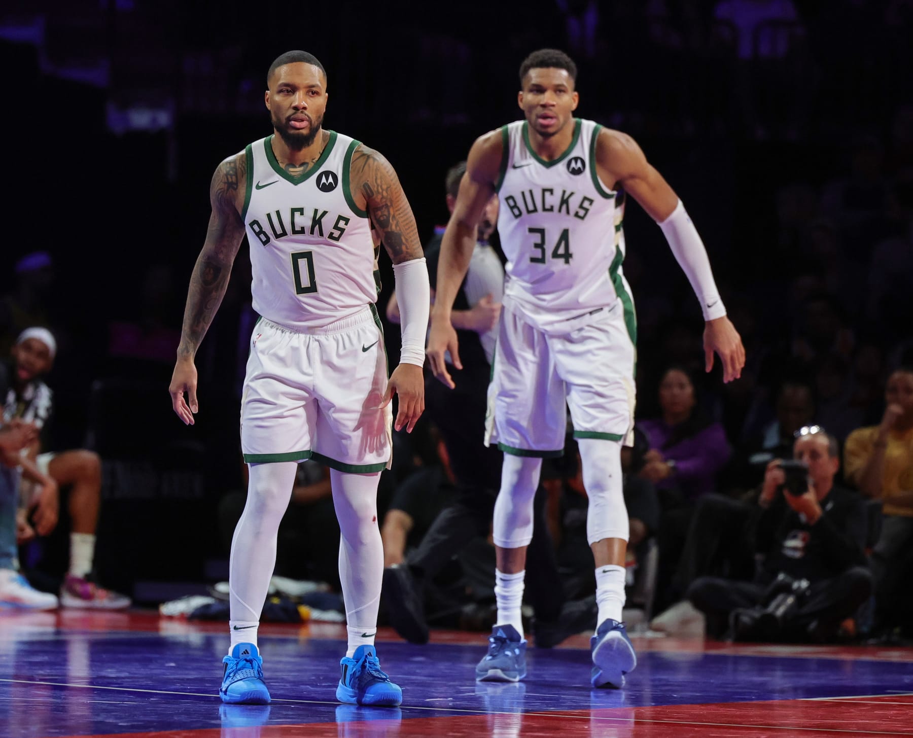 Damian Lillard and Giannis Antetokounmpo