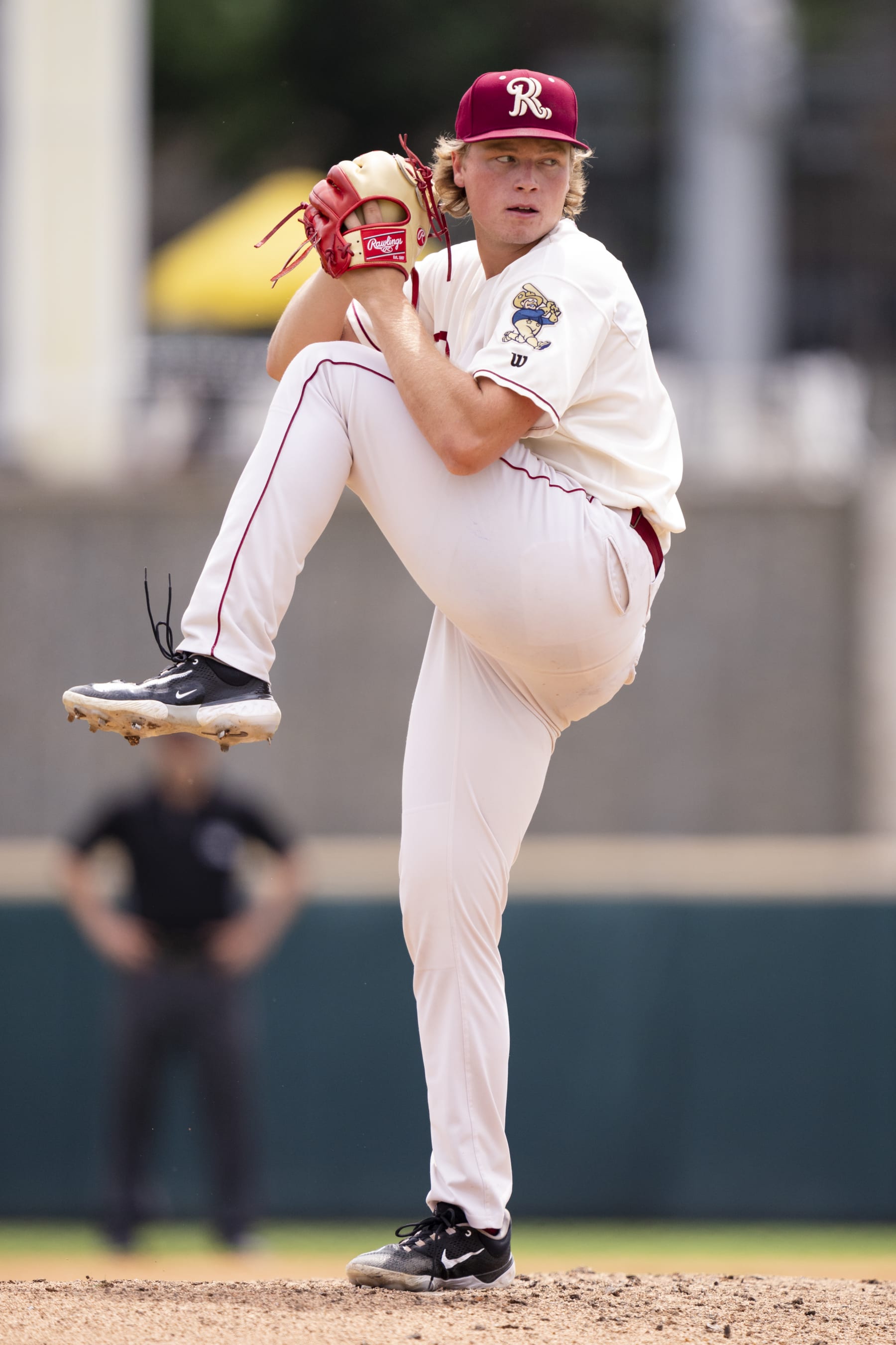 FRISCO, TEXAS - MAY 16: Tekoah Roby #21 of the Frisco RoughRiders delivers a pitch during a game against the Amarillo Sod Poodles at Riders Field on May 16, 2023 in Frisco, Texas. (Photo by Ben Ludeman/Texas Rangers/Getty Images)