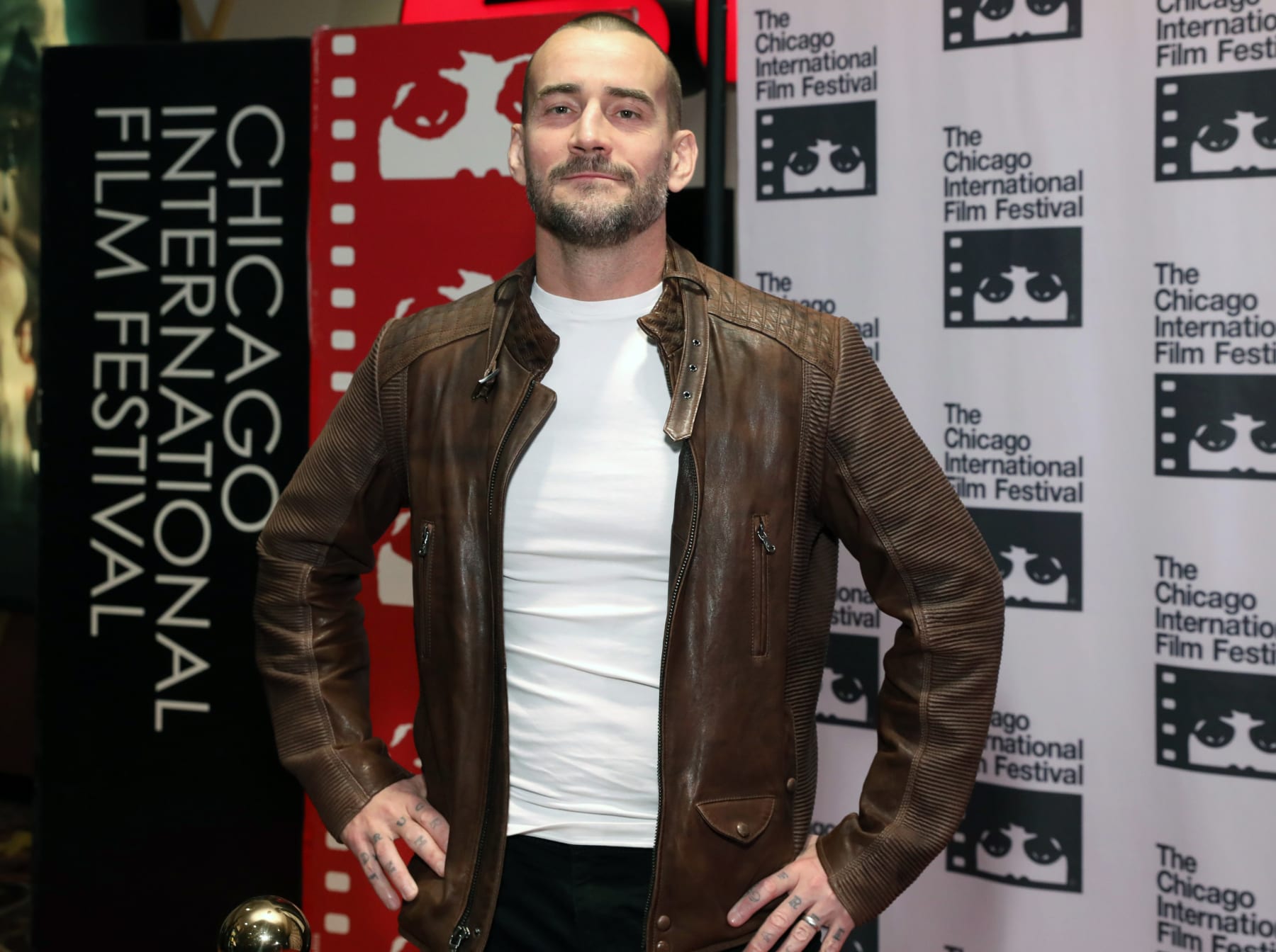CHICAGO, ILLINOIS - OCTOBER 18: Actor Phil 'CM Punk' Brooks attends the red carpet Premiere of "Girl on the Third Floor" at the Chicago International Film Festival on October 18, 2019 in Chicago, Illinois. (Photo by Robin Marchant/Getty Images for Queensbury Pictures / Dark Sky Films)