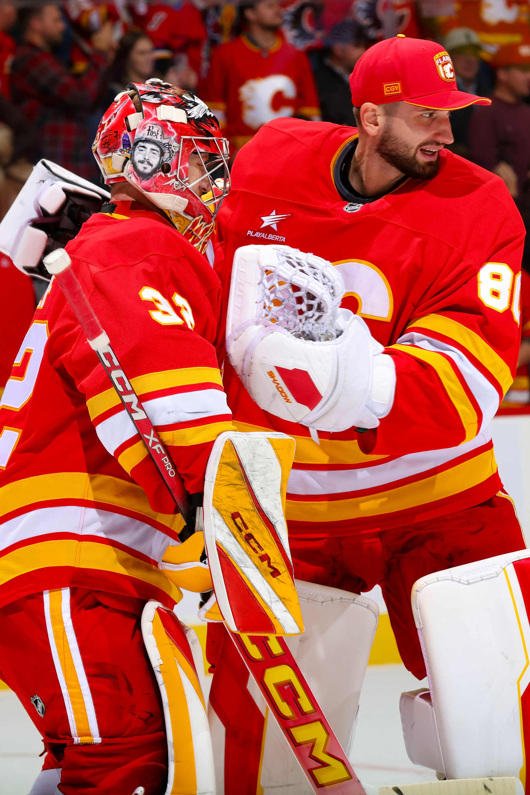 Dustin Wolf and Dan Vladar.