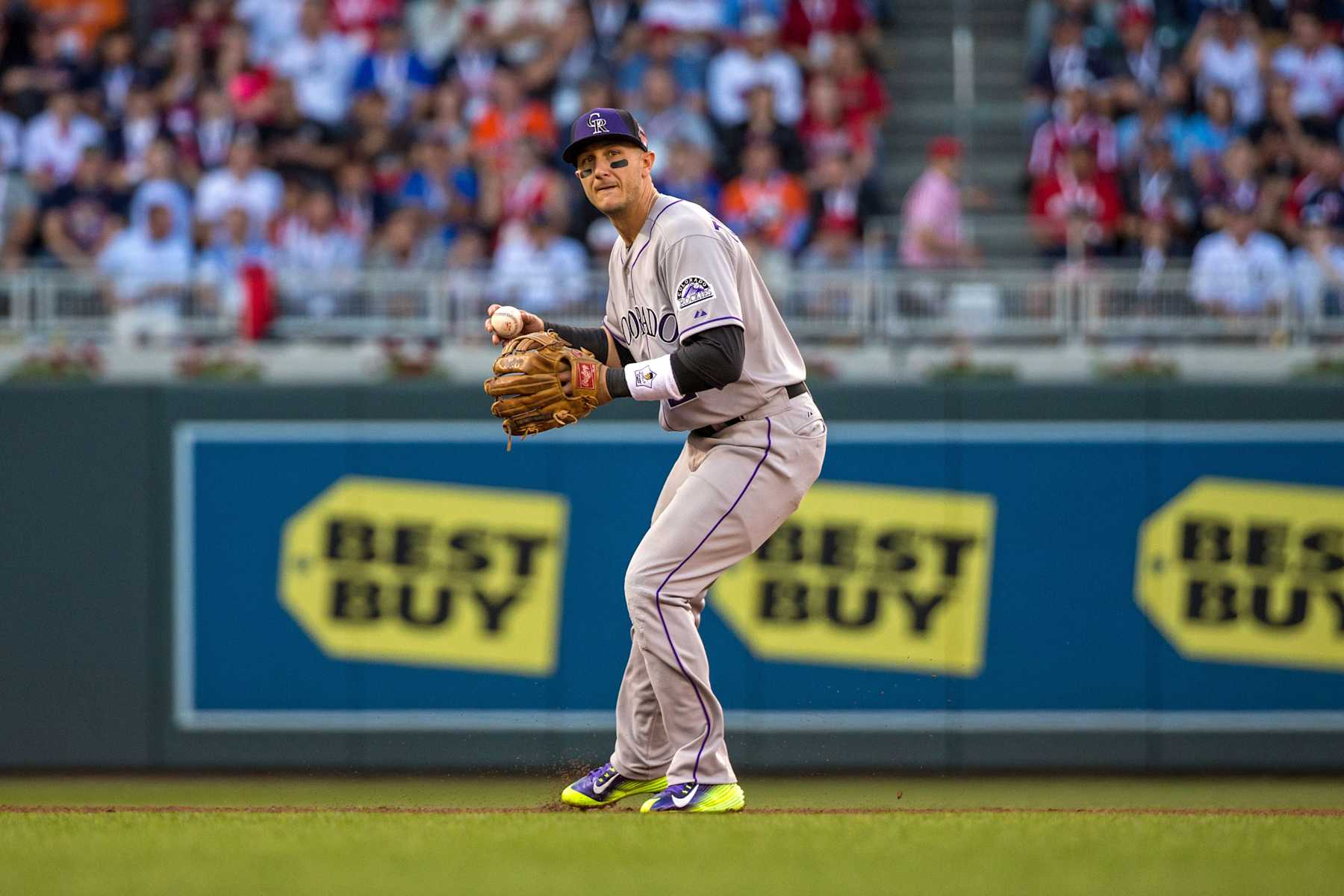 MINNEAPOLIS, MN - JULY 15: National League All-Star Troy Tulowitzki #2 of the Colorado Rockies during the 85th MLB All-Star Game at Target Field on July 15, 2014 in Minneapolis, Minnesota. (Photo by Brace Hemmelgarn/Minnesota Twins/Getty Images)