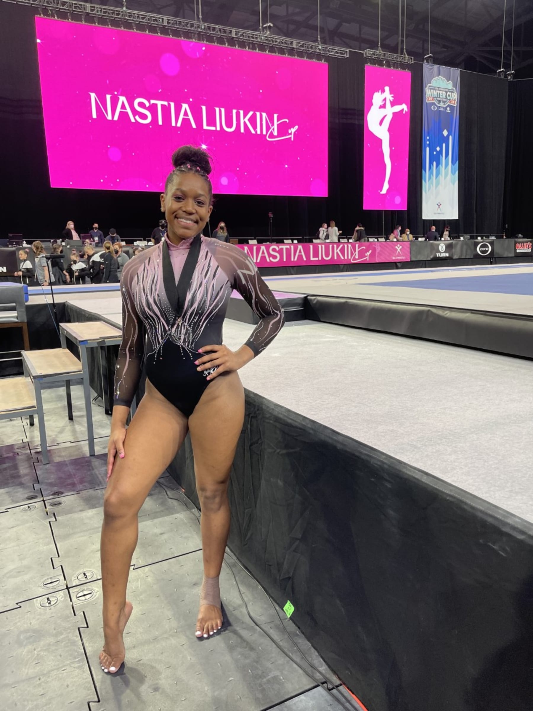 Morgan Price at the Nastia Liukin Cup in 2021.