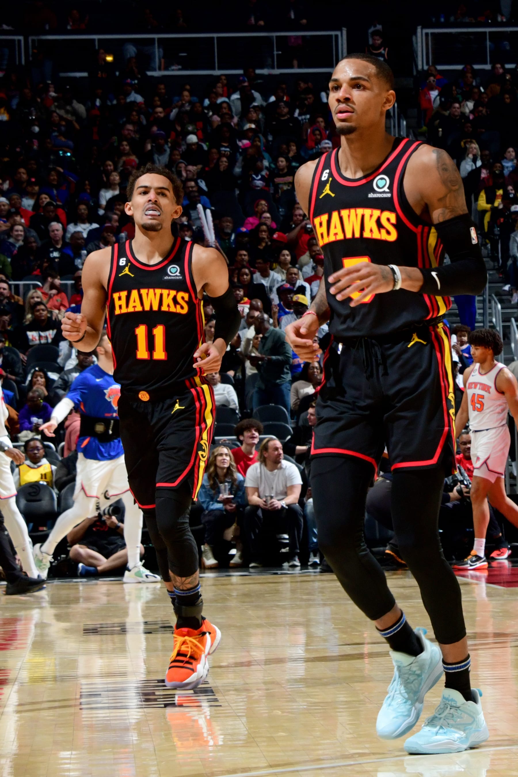 Trae Young and Dejounte Murray.