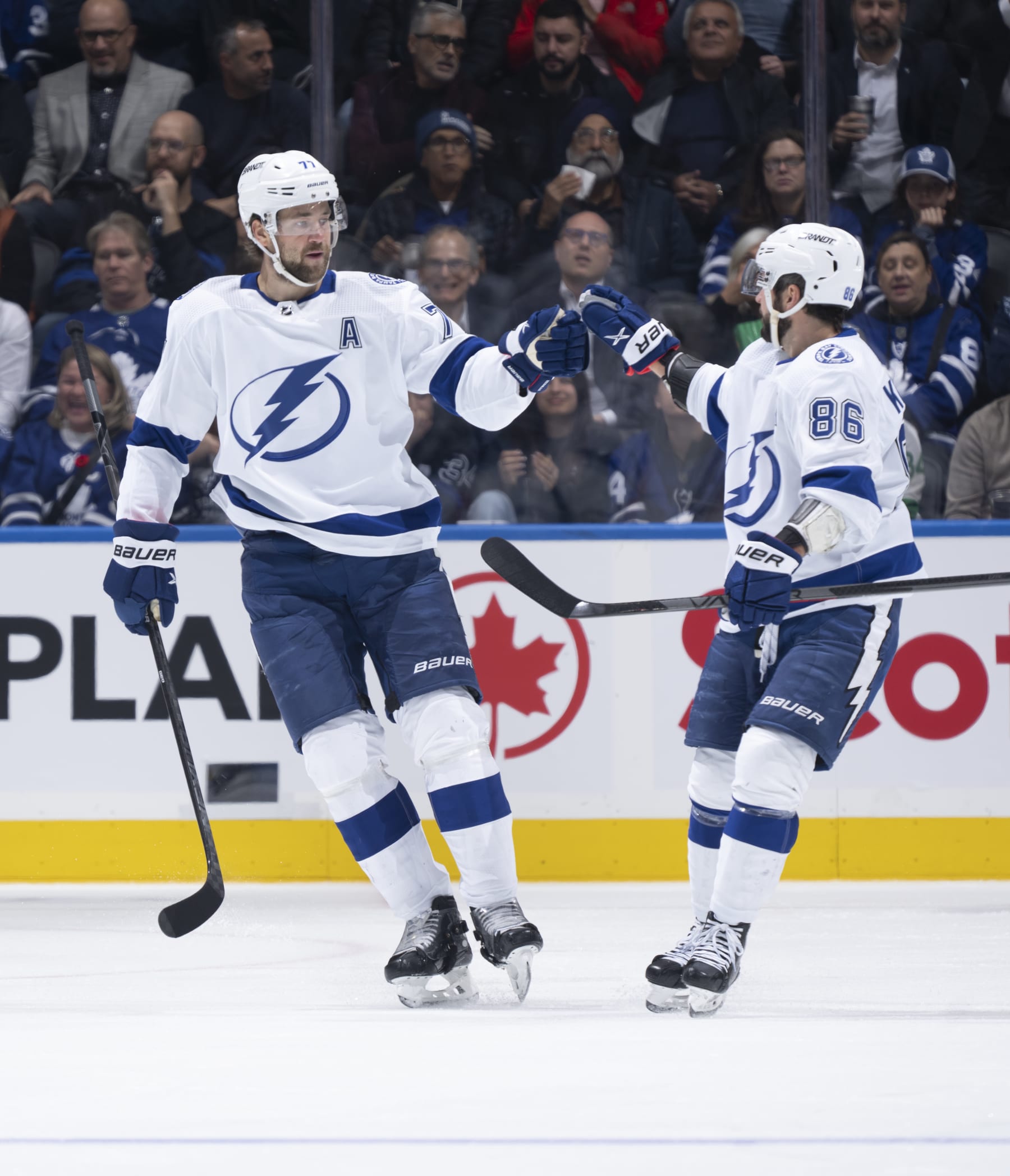 Victor Hedman and Nikita Kucherov.