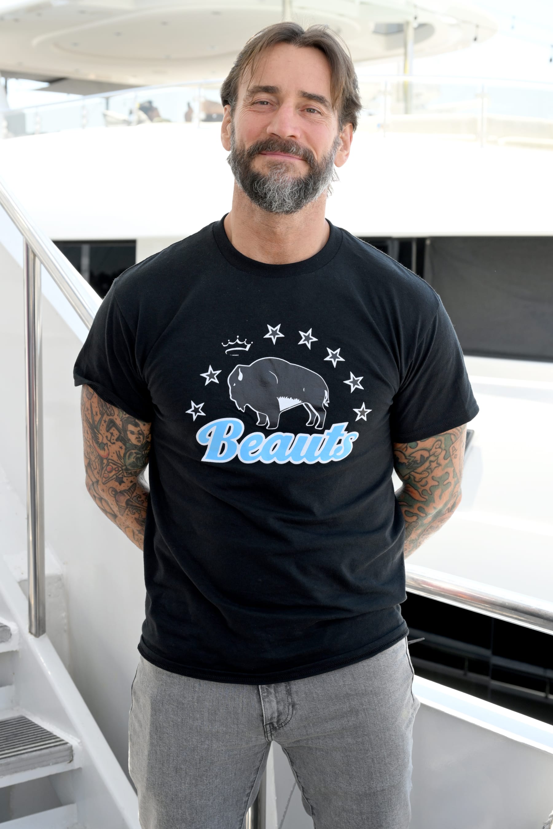 SAN DIEGO, CALIFORNIA - JULY 23: CM Punk visits the #IMDboat At San Diego Comic-Con 2022: Day Three on The IMDb Yacht on July 23, 2022 in San Diego, California. (Photo by Michael Kovac/Getty Images for IMDb)