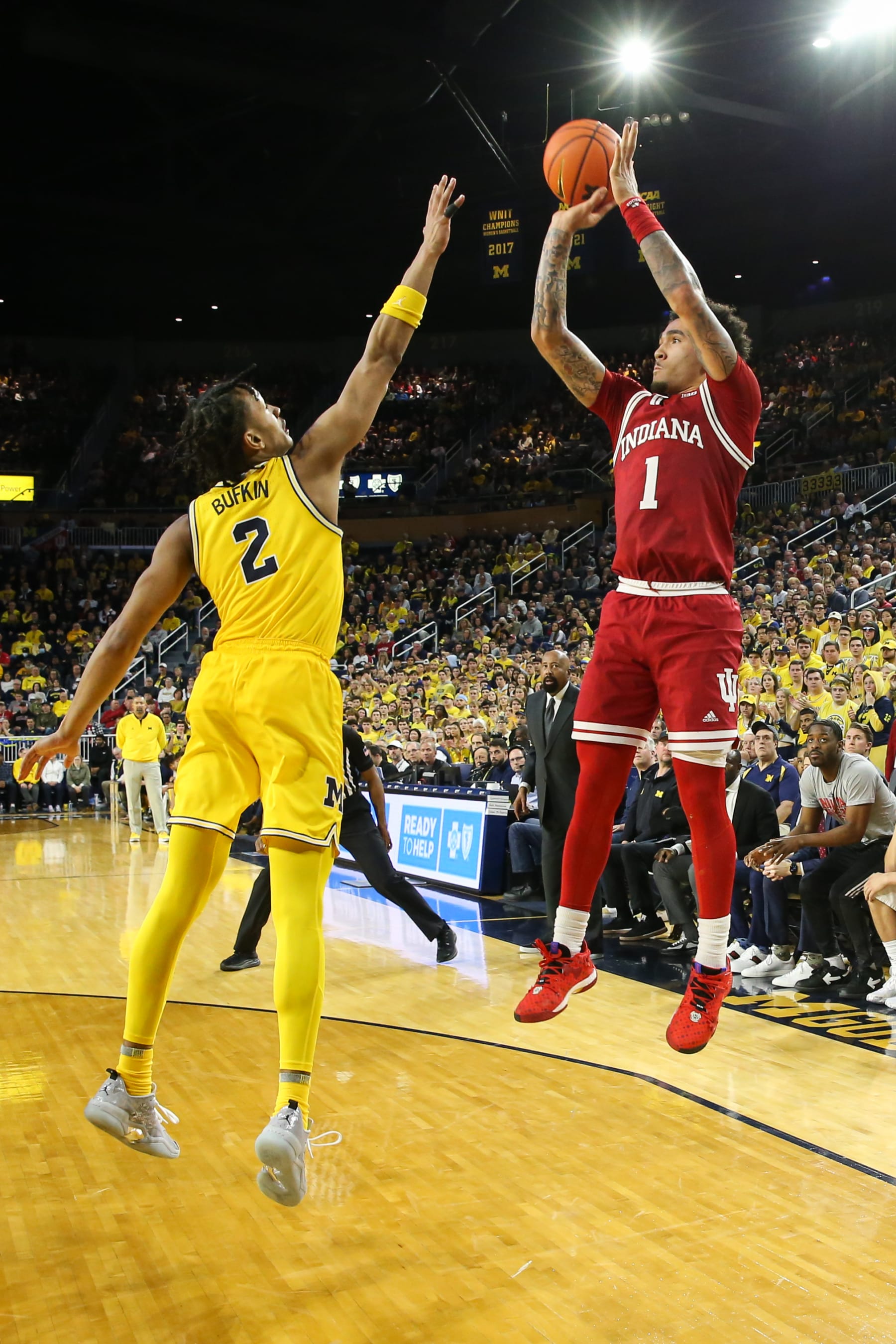 Jalen Hood-Schifino, Indiana; 
Kobe Bufkin, Michigan