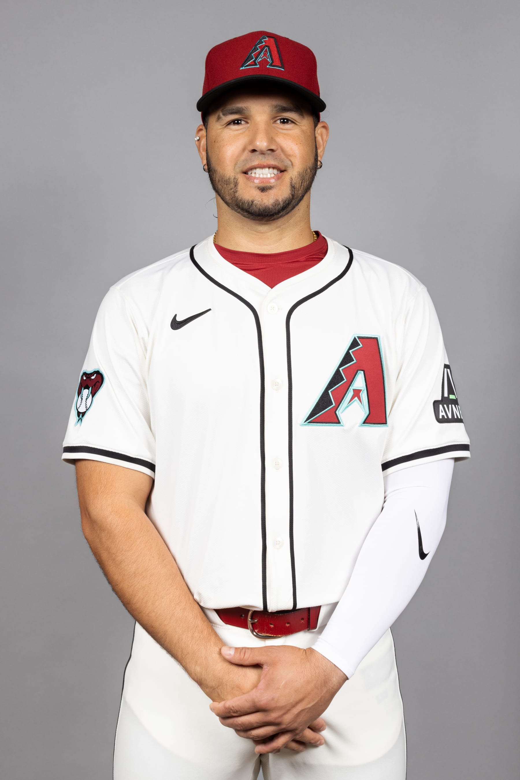 SCOTTSDALE, AZ - FEBRUARY 21:  Eugenio Suárez #28 of the Arizona Diamondbacks poses for a photo during the Arizona Diamondbacks Photo Day at Salt River Fields at Talking Stick on Wednesday, February 21, 2024 in Scottsdale, Arizona. (Photo by Rob Tringali/MLB Photos via Getty Images)