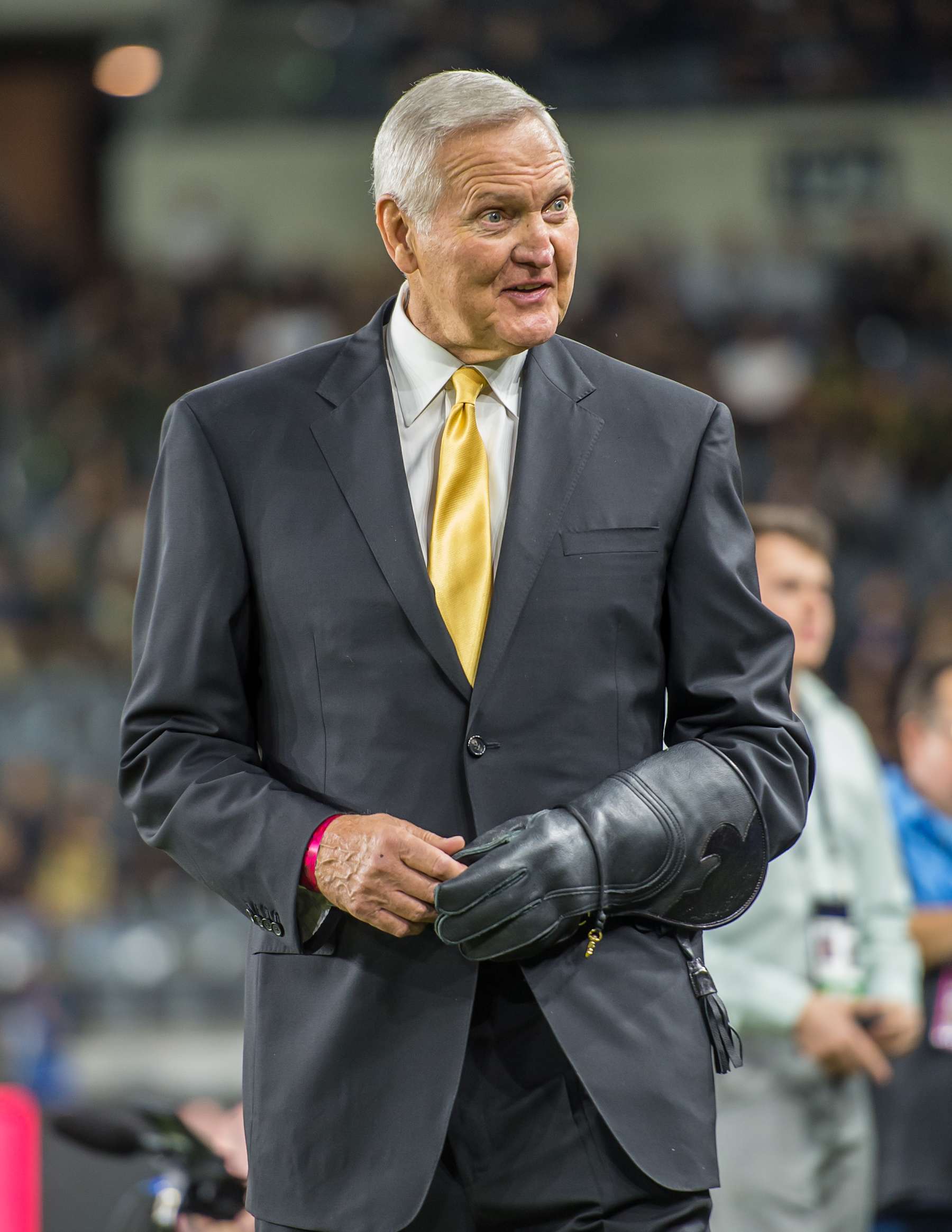 LOS ANGELES, CA - OCTOBER 29:  Los Angeles Lakers legend Jerry West prior to the MLS Western Conference Final between Los Angeles FC and Seattle Sounders at the Banc of California Stadium on October 29, 2019 in Los Angeles, California.  (Photo by Shaun Clark/Getty Images)