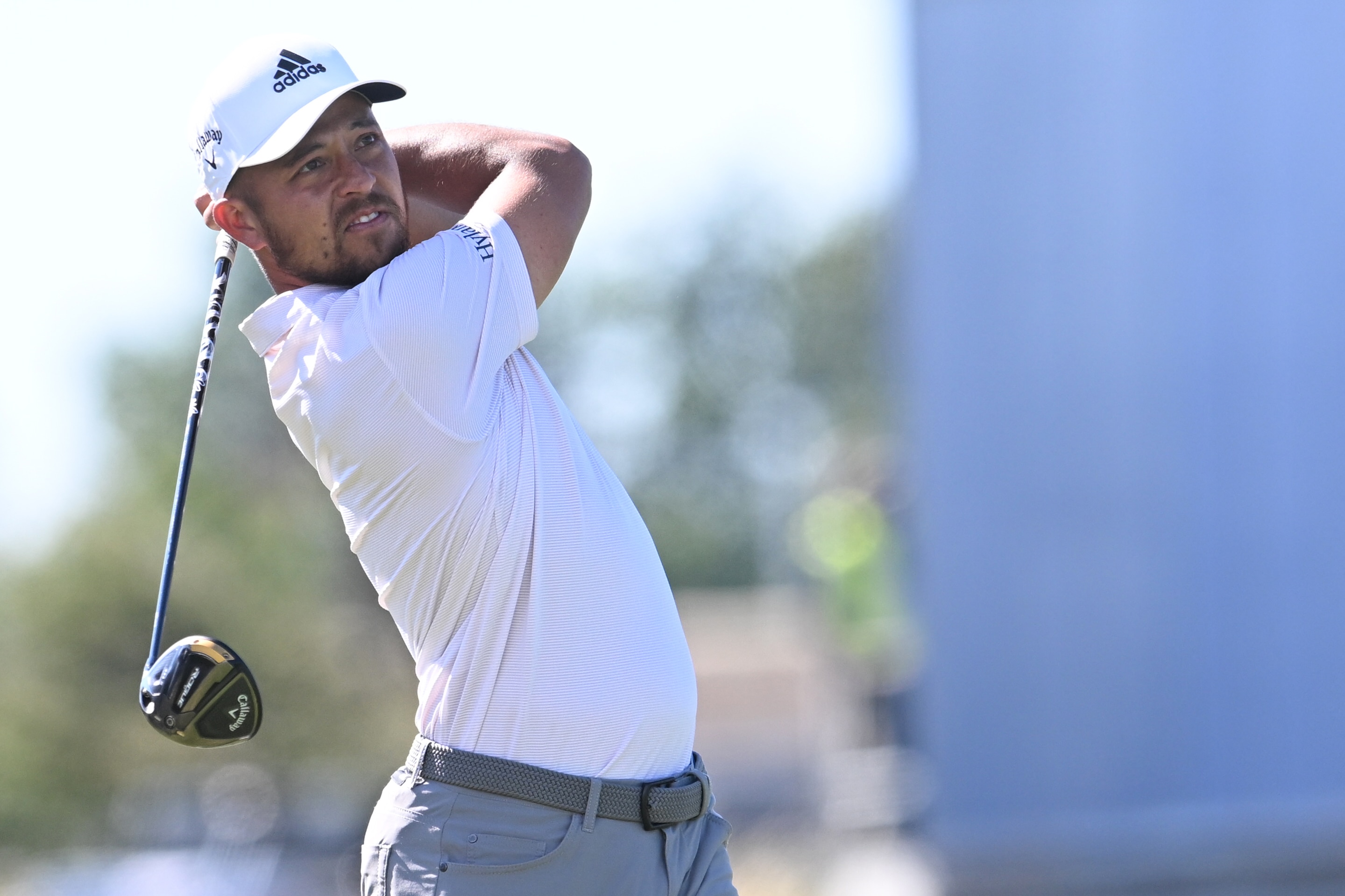ST ANDREWS, SCOTLAND - JULY 12: Xander Schauffele of The United States during a practice day ahead of The 150th Open Championship at The Old Course, on July 12, 2022, in St Andrews, Scotland. (Photo by Ross Parker/SNS Group via Getty Images)