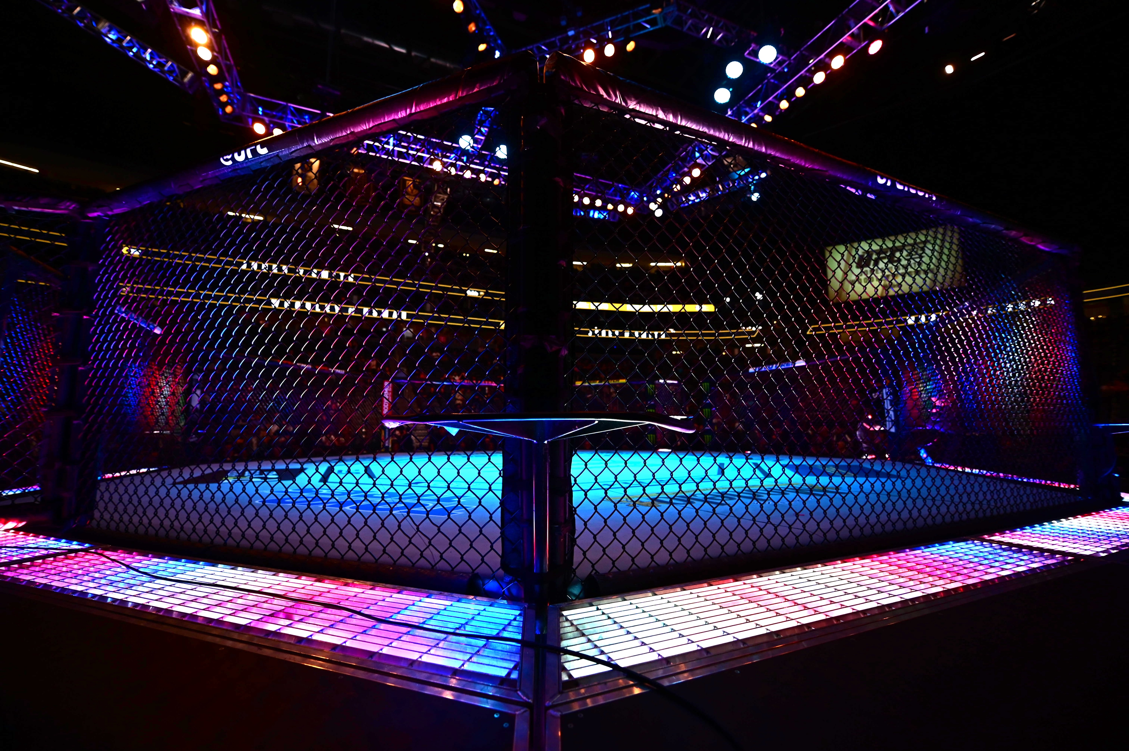 Mixed Martial Arts: UFC 235: View of empty octagon ring during matches at T-Mobile Arena.
Las Vegas, NV 3/2/2019
CREDIT: Kohjiro Kinno (Photo by Kohjiro Kinno /Sports Illustrated via Getty Images)
(Set Number: X162513 TK1 )