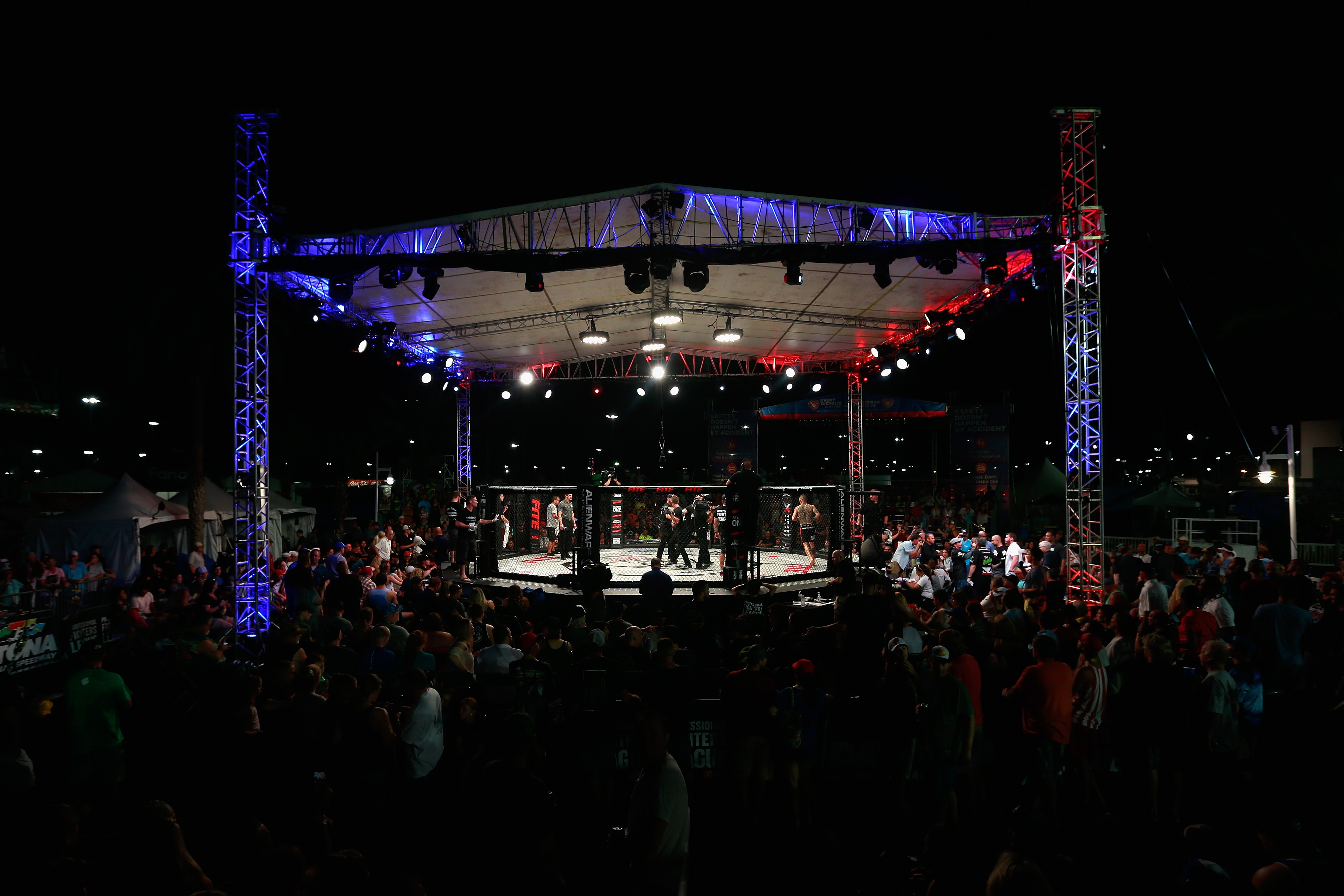 DAYTONA BEACH, FL - JUNE 30:  A general view during Professional Fighters League: Daytona at Daytona International Speedway on June 30, 2017 in Daytona Beach, Florida.  (Photo by Matt Sullivan/Getty Images)