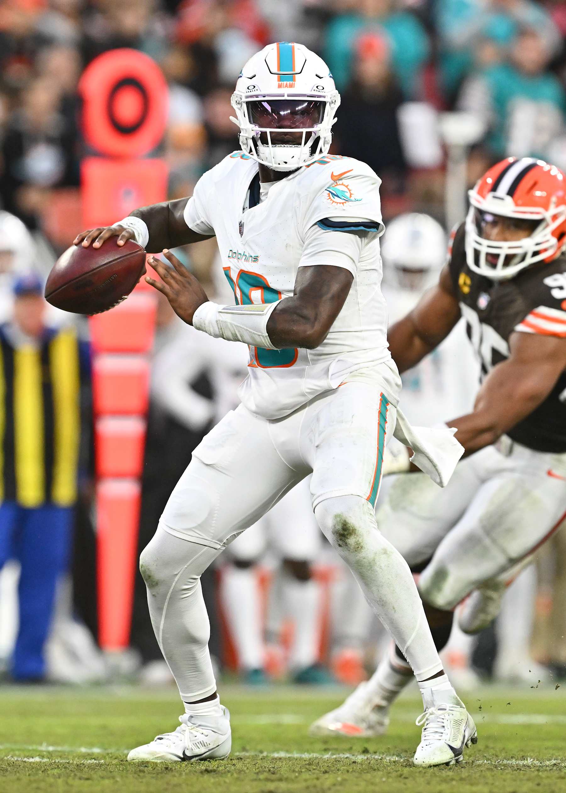 Miami Dolphins quarterback Tyler Huntley