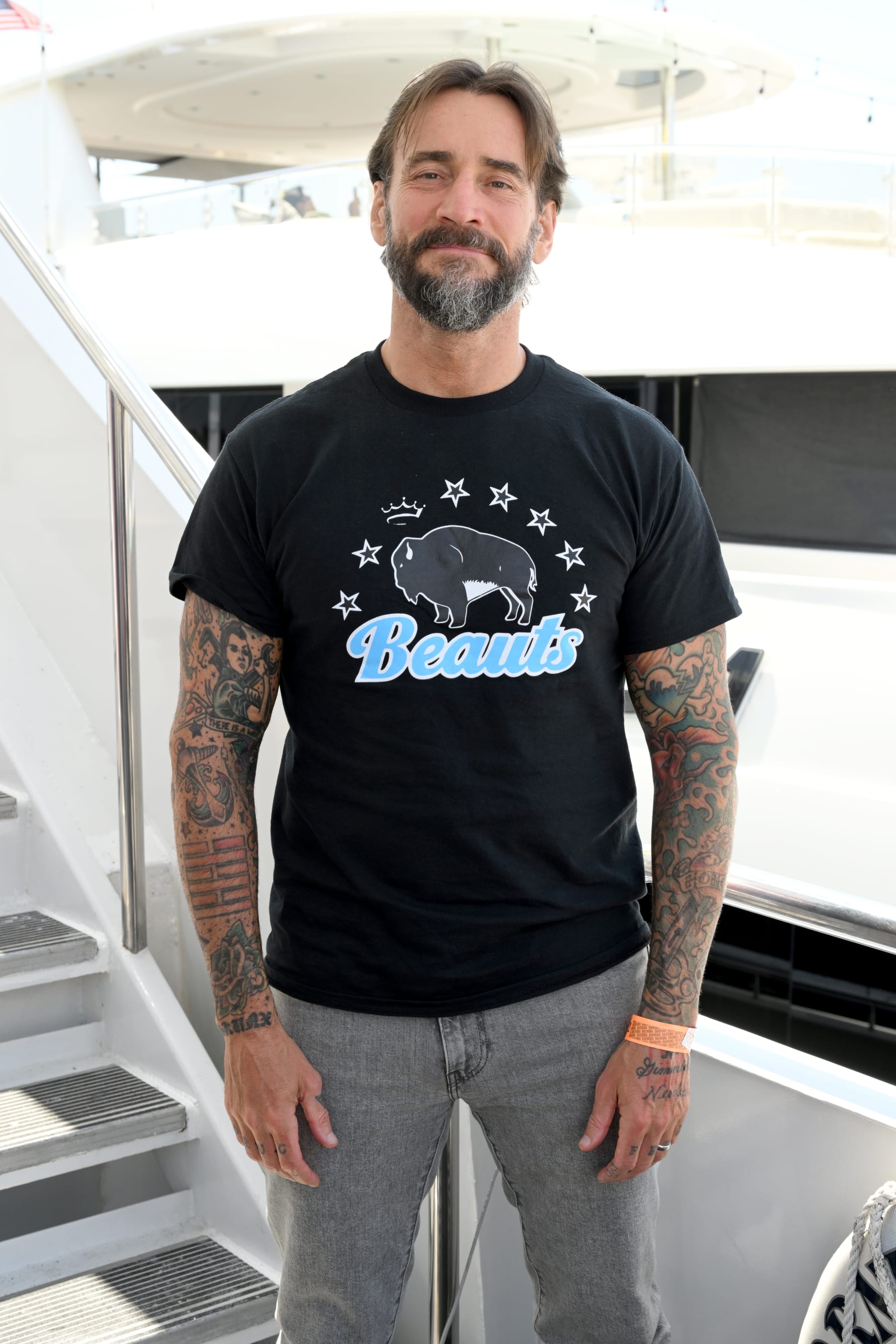 SAN DIEGO, CALIFORNIA - JULY 23: CM Punk visits the #IMDboat At San Diego Comic-Con 2022: Day Three on The IMDb Yacht on July 23, 2022 in San Diego, California. (Photo by Michael Kovac/Getty Images for IMDb)