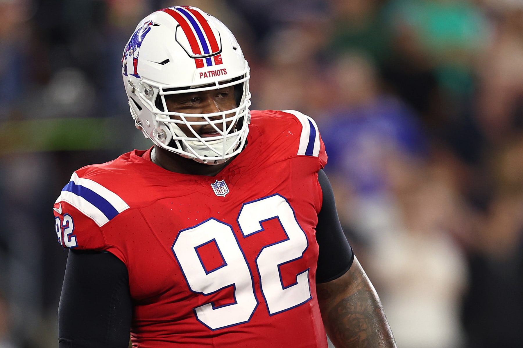 New England Patriots defensive tackle Davon Godchaux