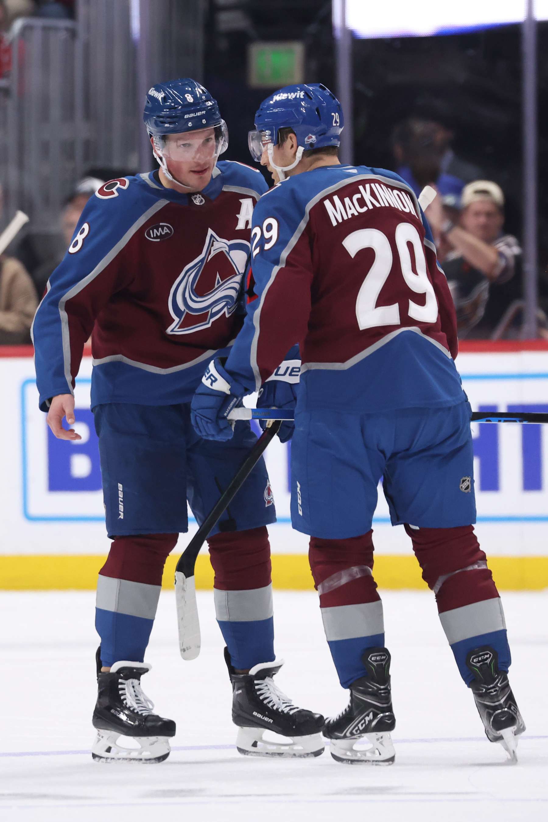 Cale Makar and Nathan MacKinnon.