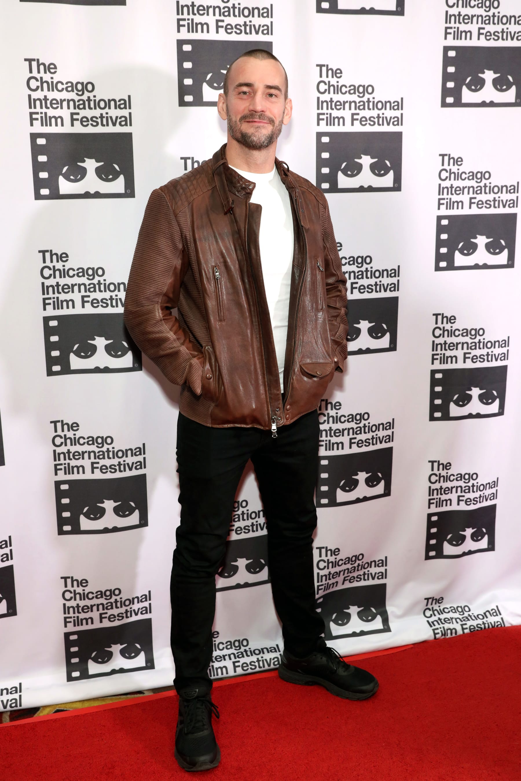 CHICAGO, ILLINOIS - OCTOBER 18: Actor Phil 'CM Punk' Brooks attends the red carpet Premiere of "Girl on the Third Floor" at the Chicago International Film Festival on October 18, 2019 in Chicago, Illinois. (Photo by Robin Marchant/Getty Images for Queensbury Pictures / Dark Sky Films)