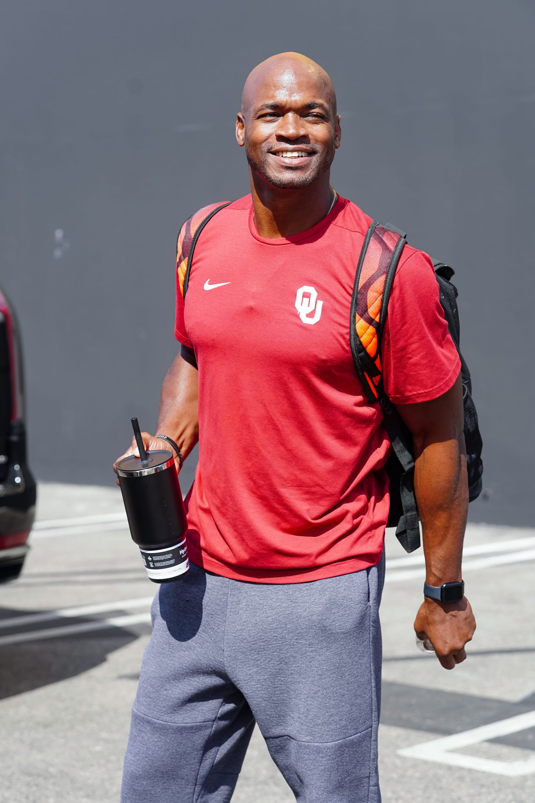 LOS ANGELES, CA - OCTOBER 09: Adrian Peterson is seen at the 'Dancing with the Stars' rehearsal studio on October 09, 2023 in Los Angeles, California.  (Photo by JOCE/Bauer-Griffin/GC Images)