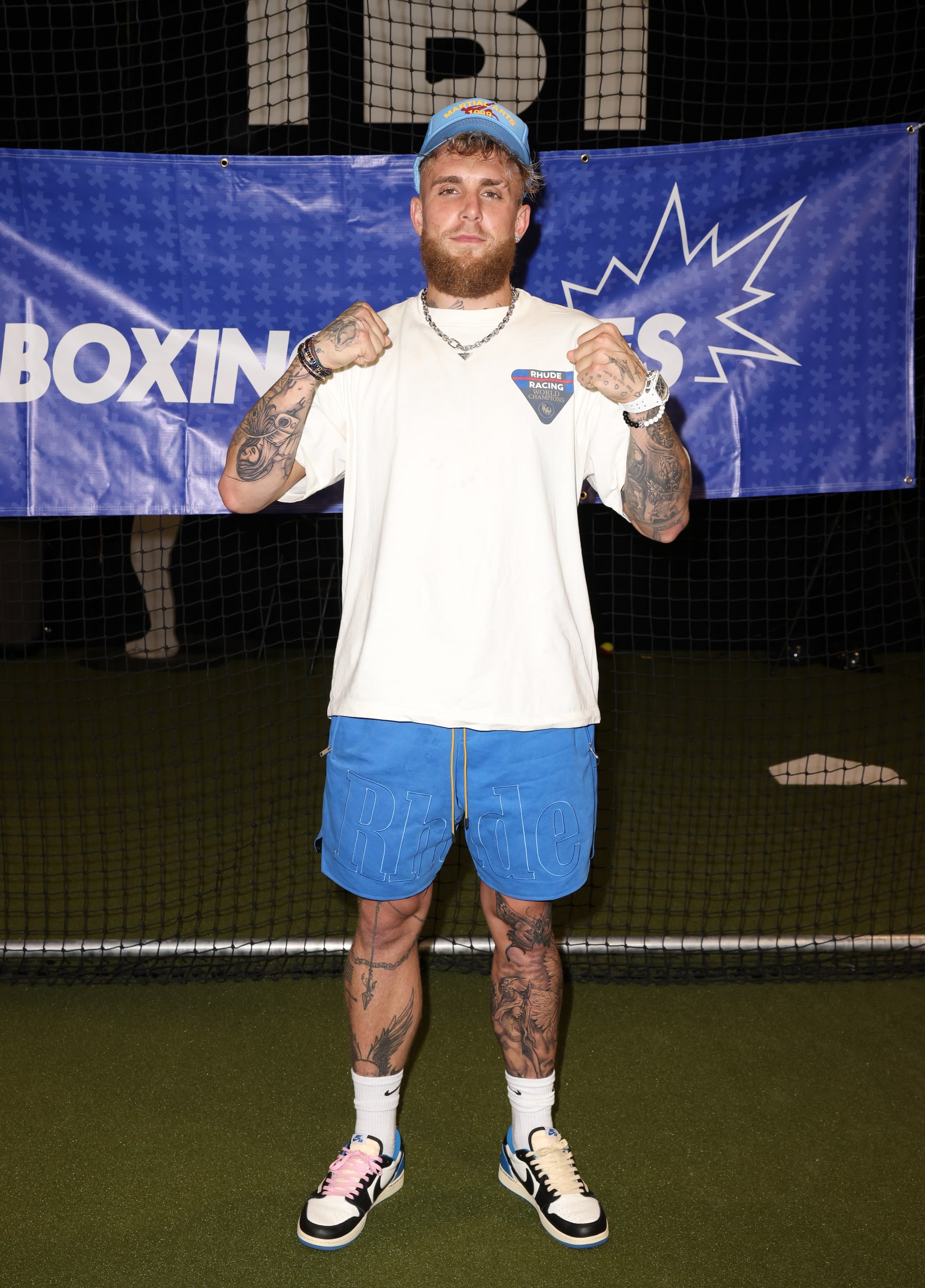 BOCA RATON, FLORIDA - MARCH 26: Jake Paul attends the Boxing Bullies event host by himself and The Berman Law Group on March 26, 2023 in Boca Raton, Florida. (Photo by Alexander Tamargo/Getty Images for Berman Law Group)