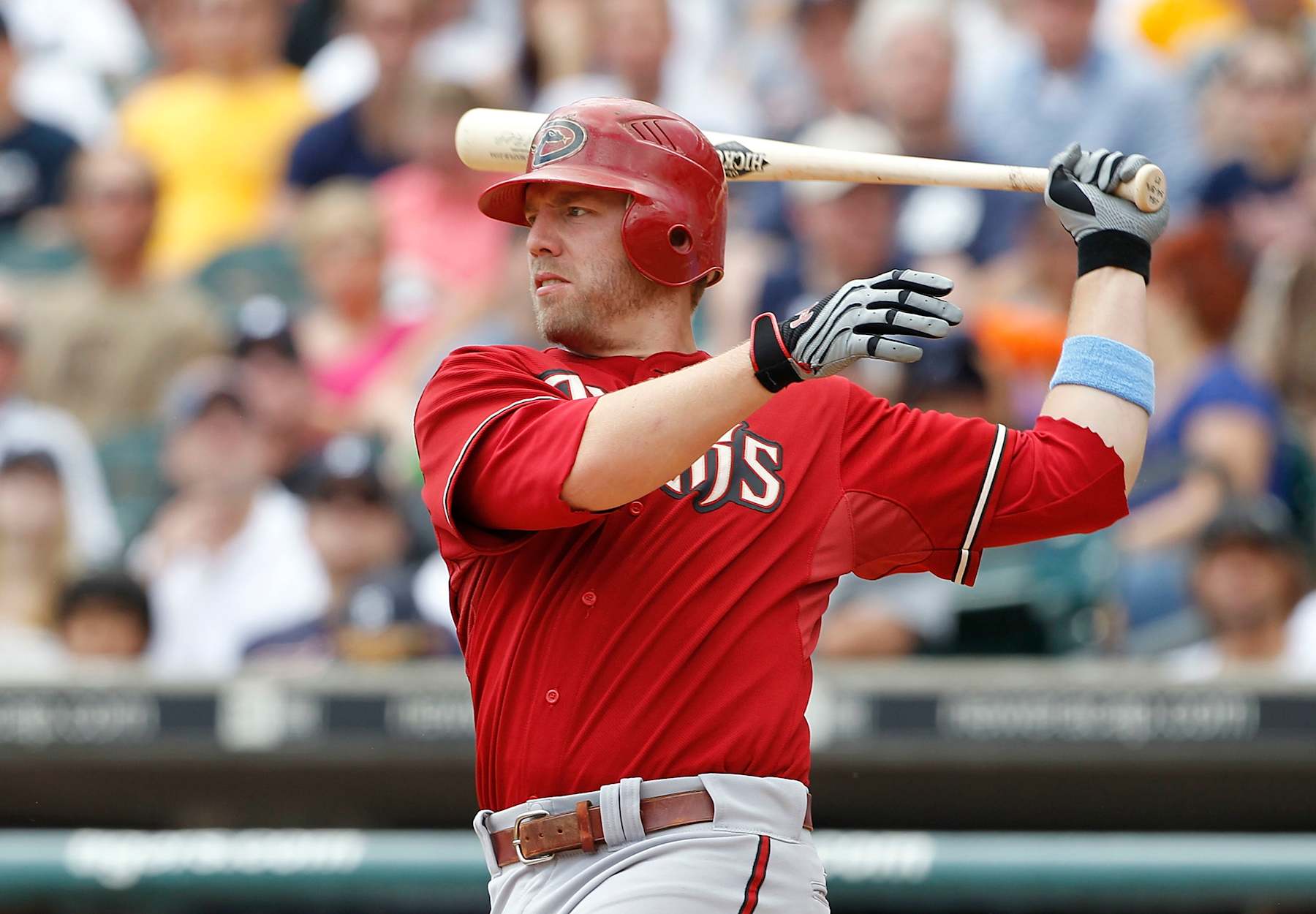 DETROIT - JUNE 20: Mark Reynolds #27 of the Arizona Diamondbacks bats in the fourth inning of the game against the Detroit Tigers on June 20, 2010 at Comerica Park in Detroit, Michigan. The Tigers defeated the Diamondbacks 3-1.  (Photo by Leon Halip/Getty Images)