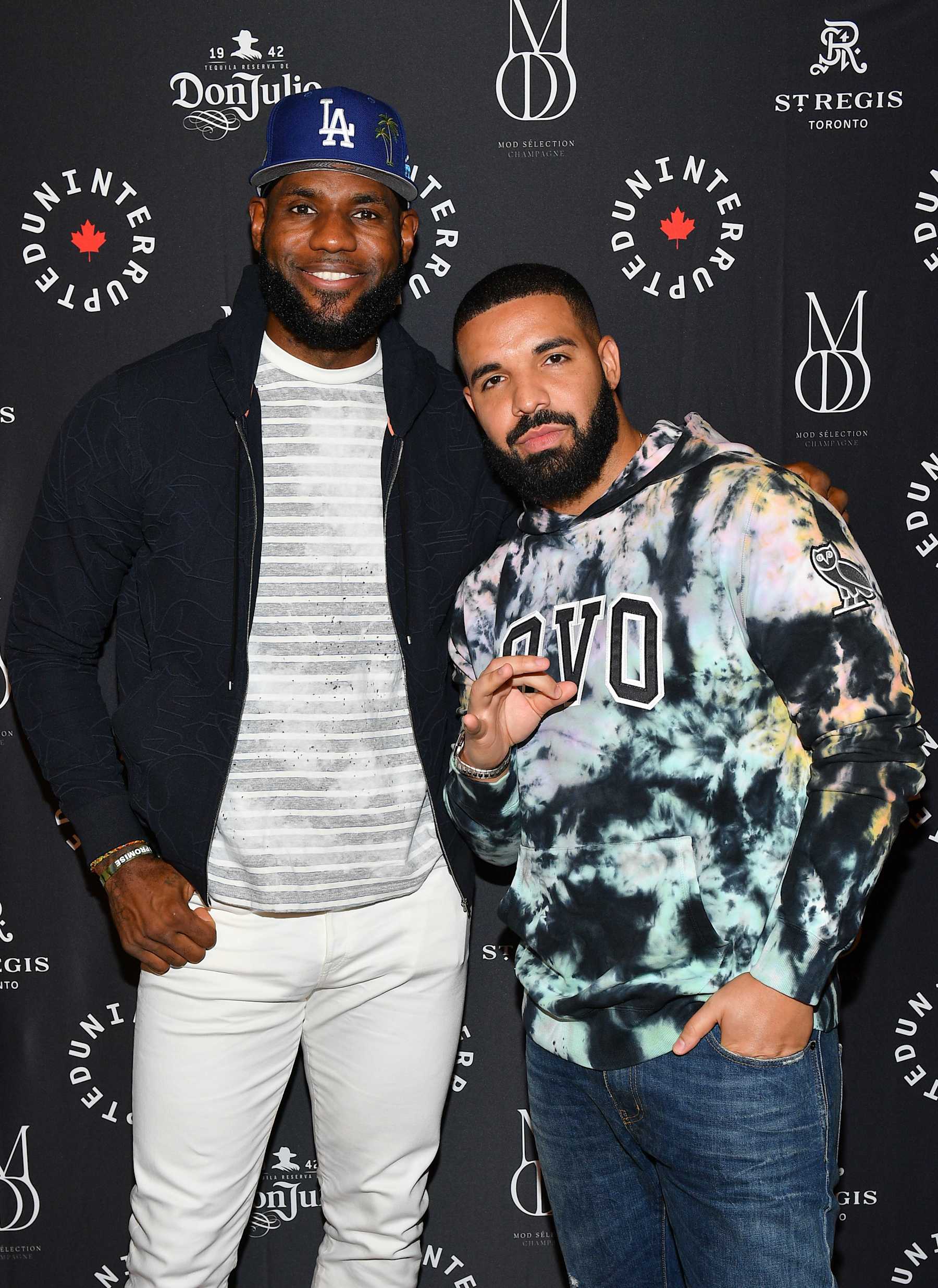 lebron james with drake