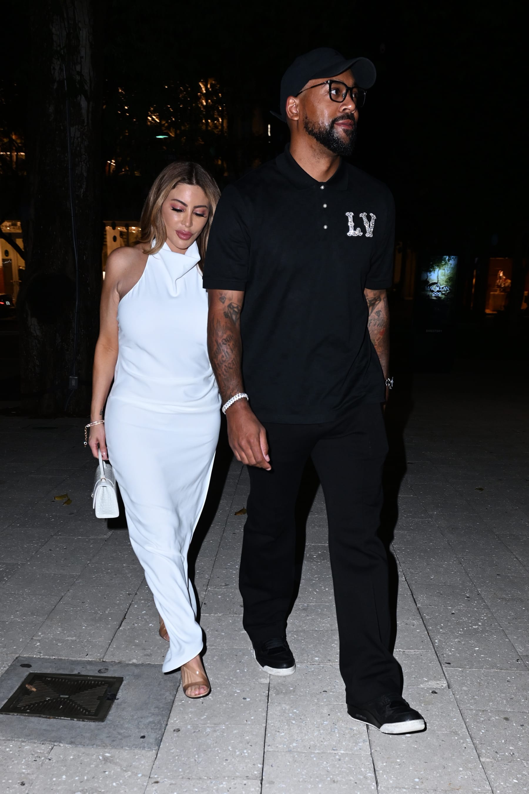 MIAMI, FL - FEBRUARY 14: Larsa Pippen and Marcus Jordan are seen on February 14, 2024 in Miami, Florida. (Photo by MEGA/GC Images)