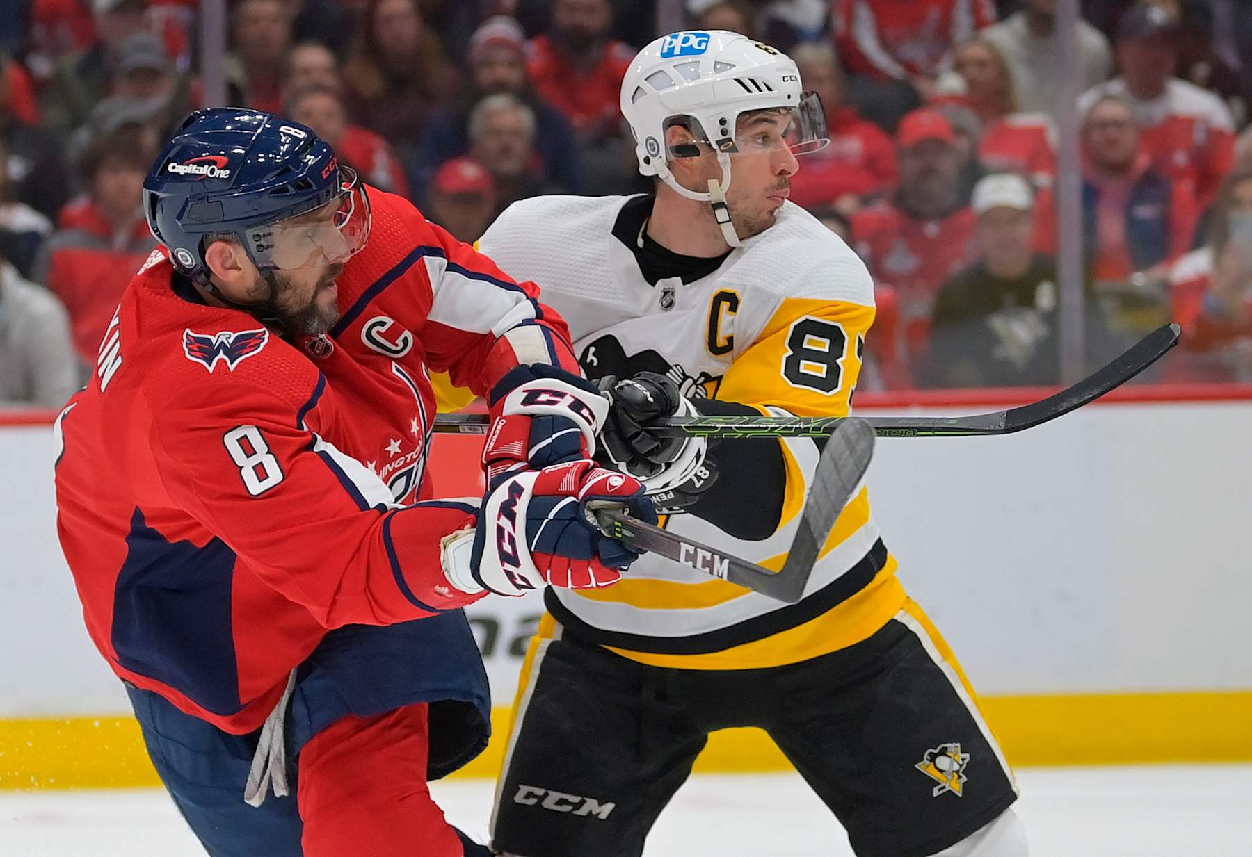 Alex Ovechkin and Sidney Crosby.