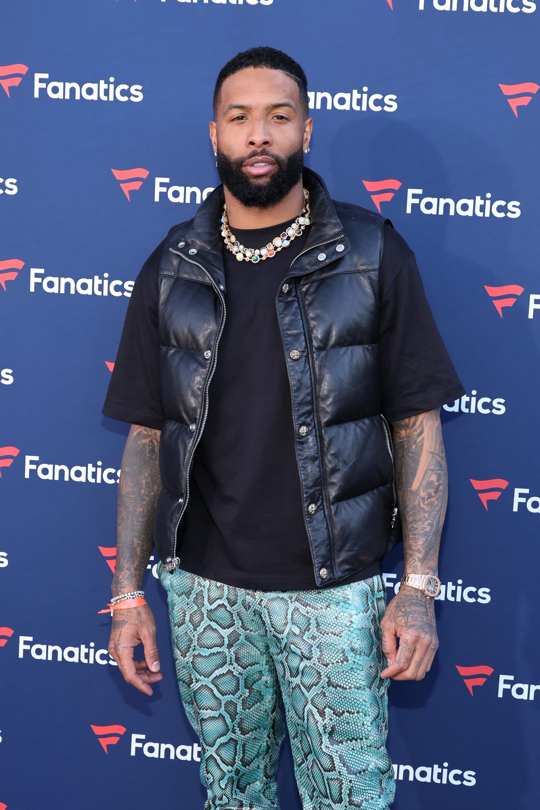 PHOENIX, ARIZONA - FEBRUARY 11: Odell Beckham Jr. attends Michael Rubin's 2023 Fanatics Super Bowl Party at the Arizona Biltmore on February 11, 2023 in Phoenix, Arizona. (Photo by Cindy Ord/Getty Images for Fanatics)