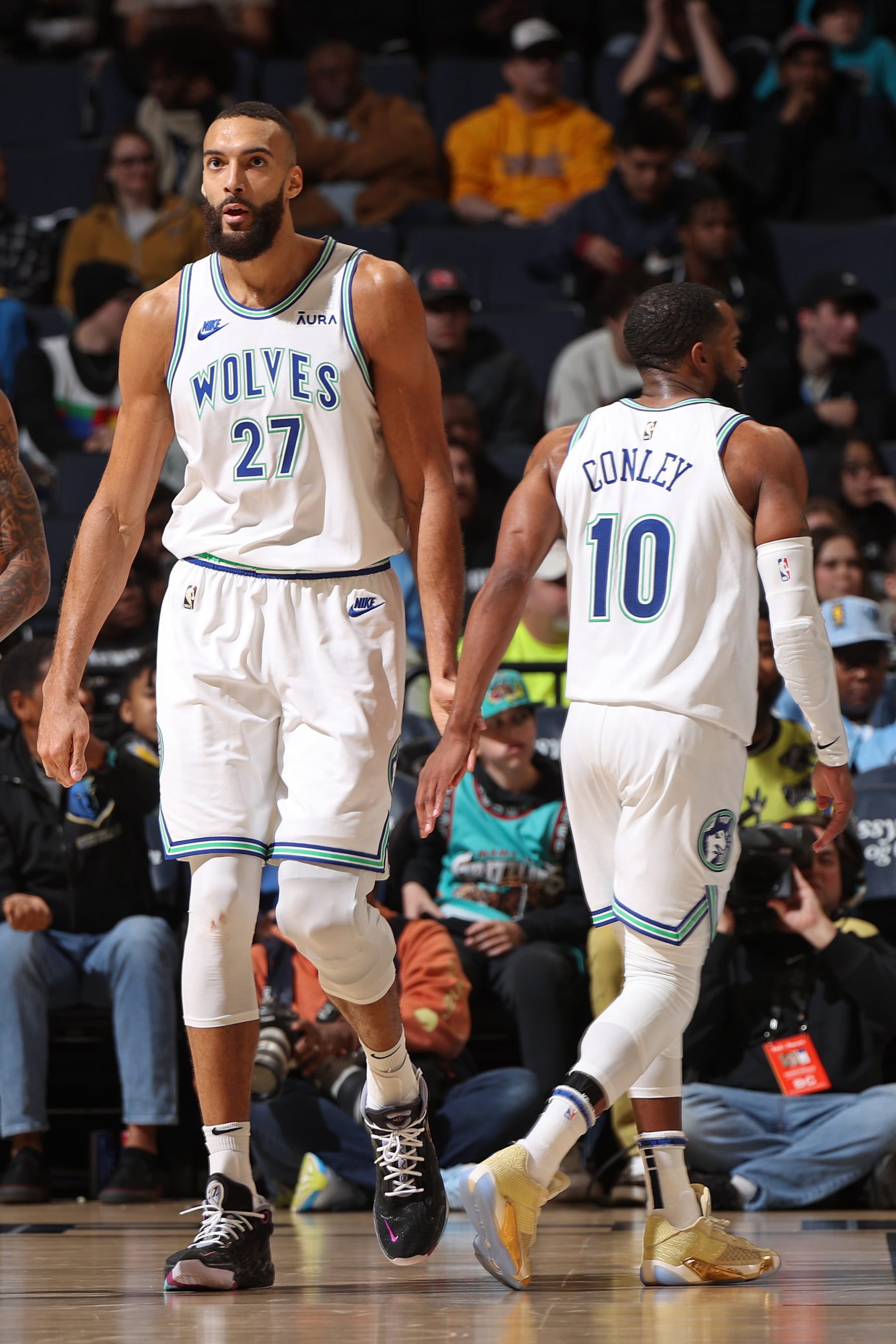 Rudy Gobert and Mike Conley