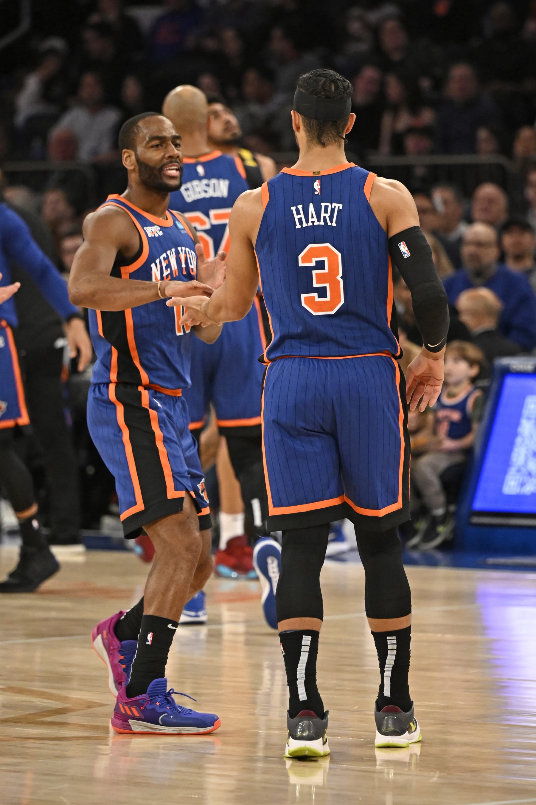 Alec Burks, Taj Gibson and Josh Hart
