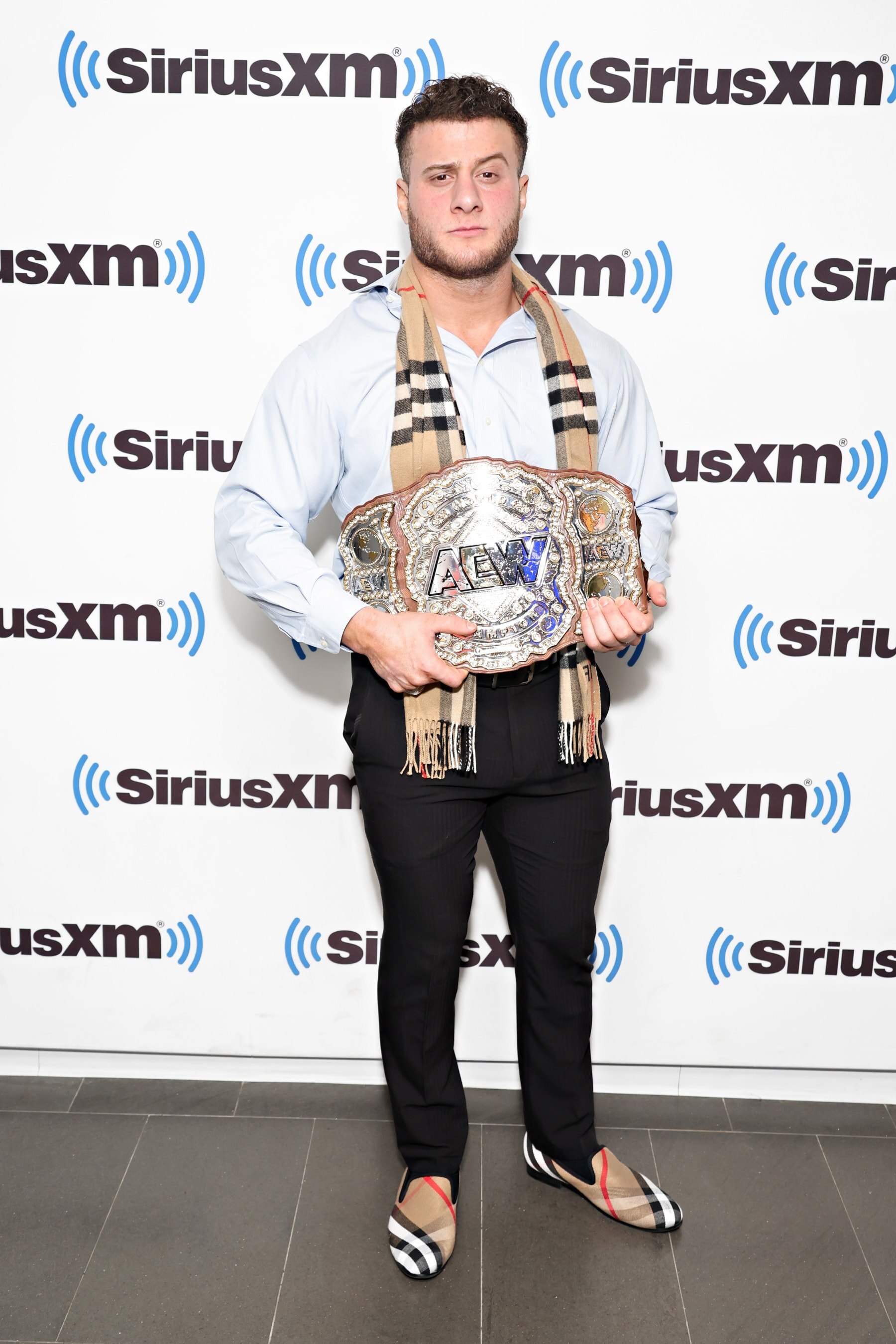 NEW YORK, NEW YORK - AUGUST 21: Wrestler Maxwell Jacob Friedman visits the SiriusXM Studios on August 21, 2023 in New York City. (Photo by Cindy Ord/Getty Images)