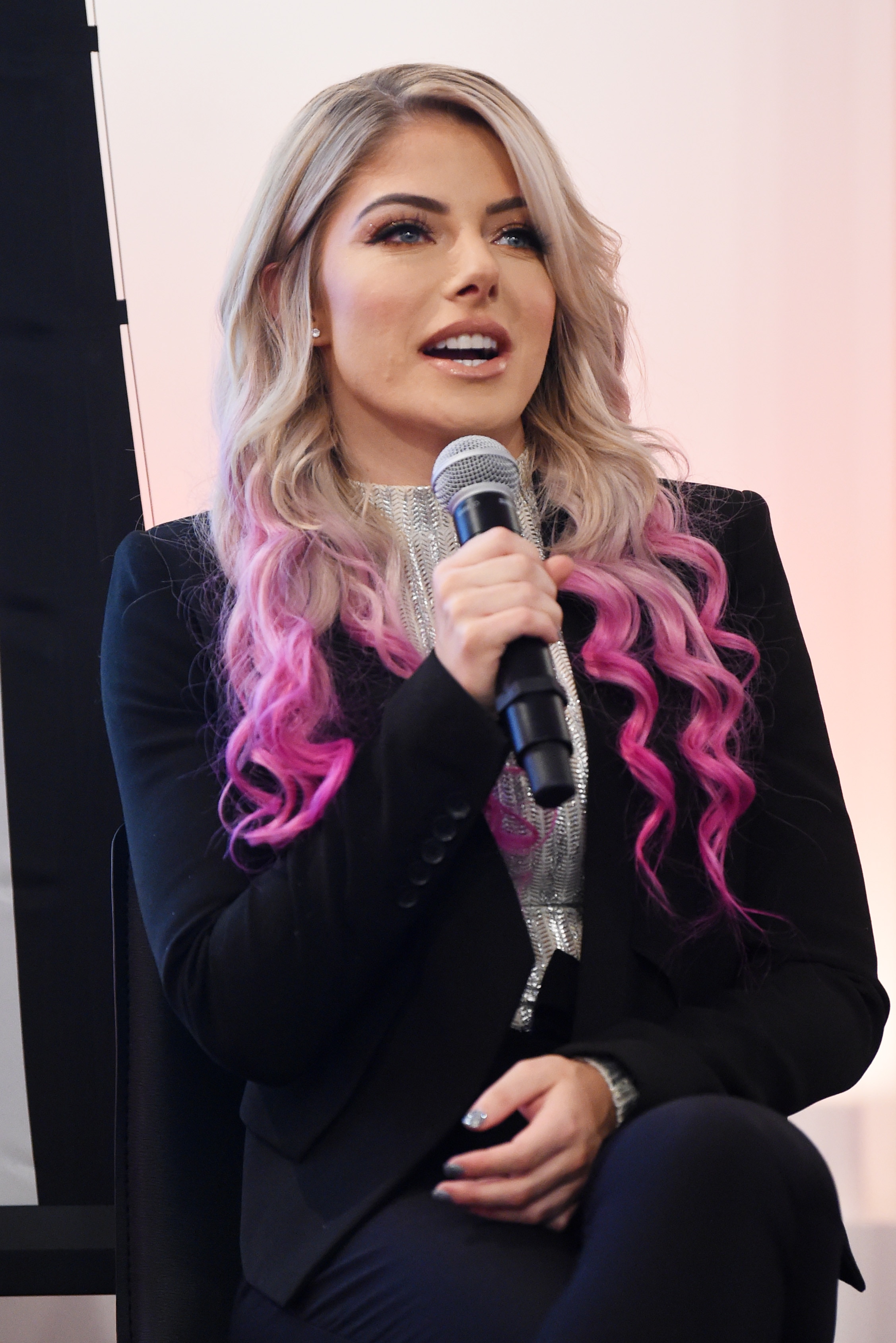 NEW YORK, NEW YORK - JULY 16: WWE wrestler Alexa Bliss participates in a panel discussion during the 2019 Adweek Women Trailblazers at Ogilvy New York on July 16, 2019 in New York City. (Photo by Jamie McCarthy/Getty Images)