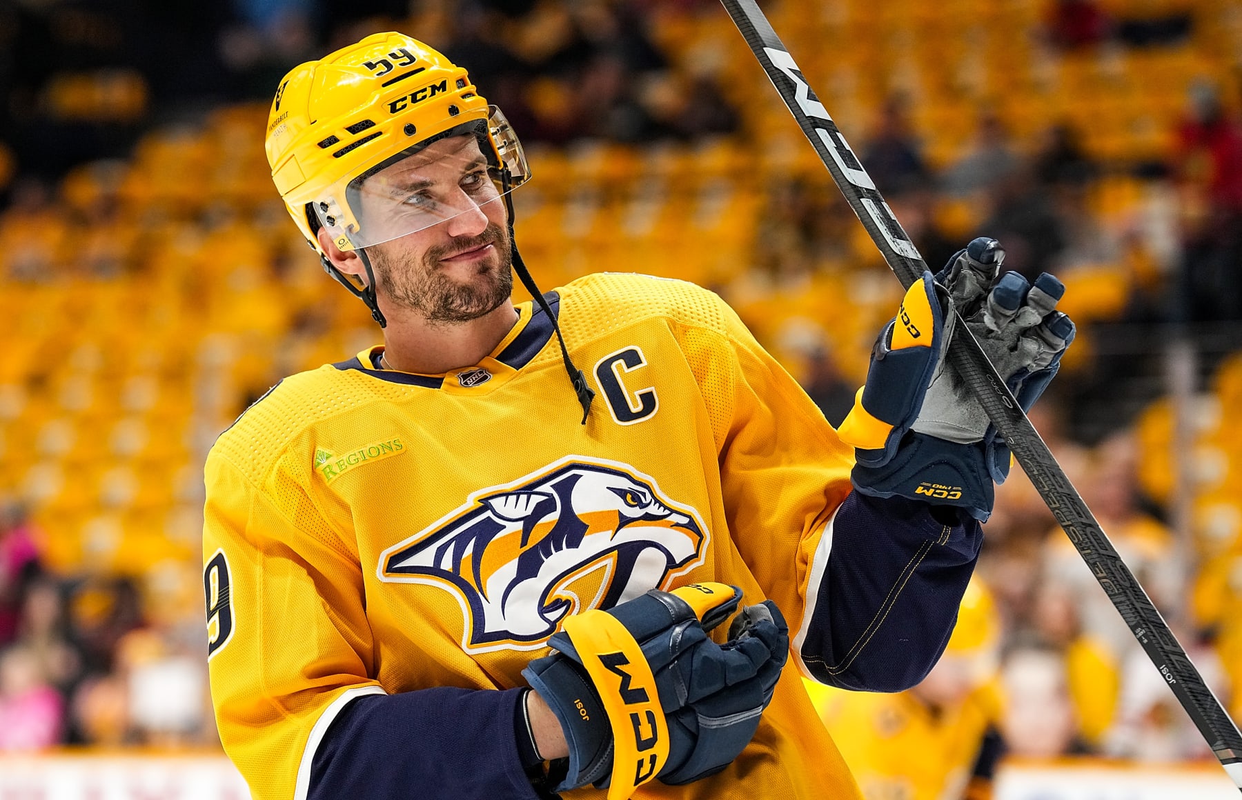 Roman Josi and the Predators are in a playoff position in the Western Conference.