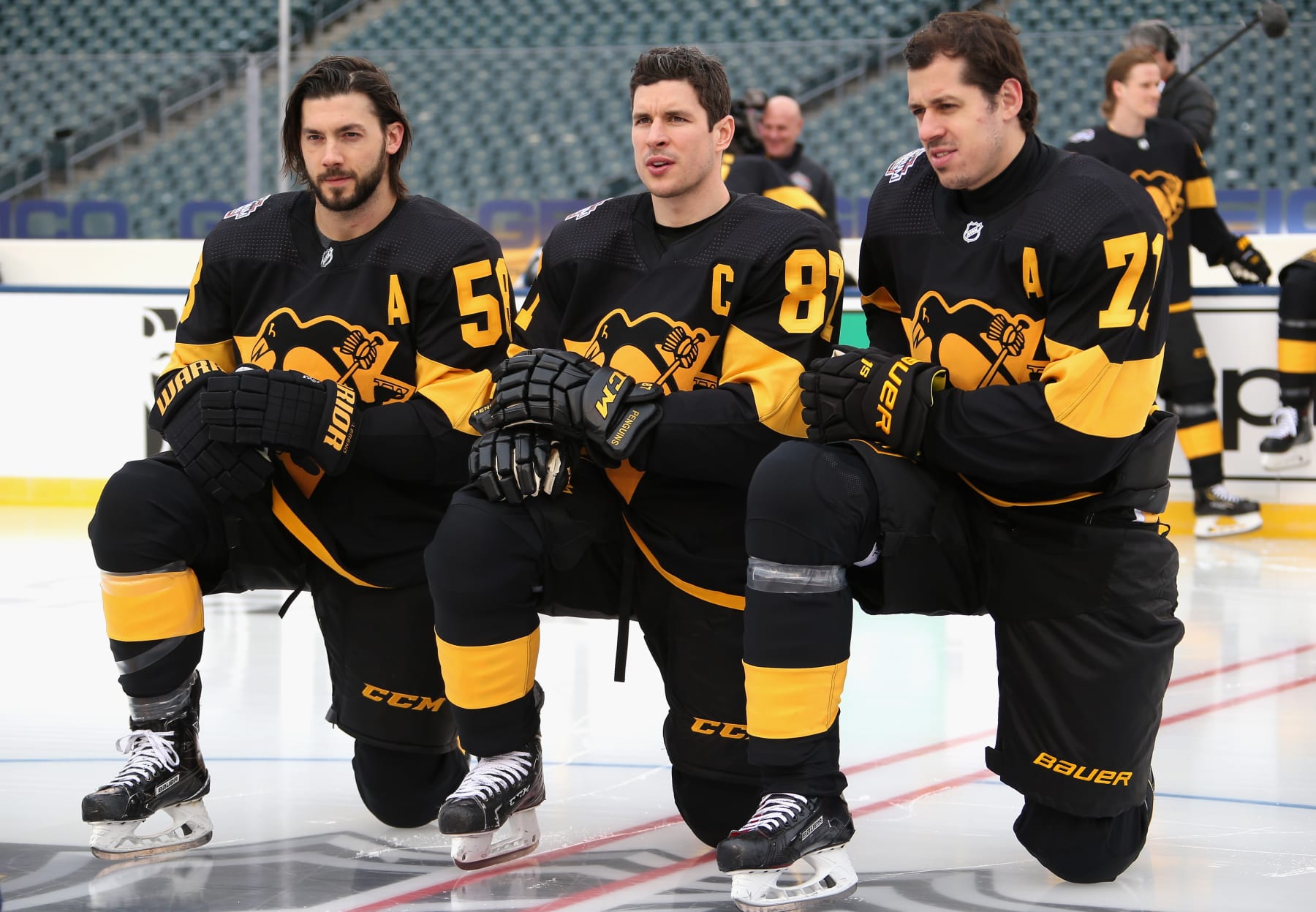 Pittsburgh's Big 3: Sidney Crosby, Evgeni Malkin and Kris Letang.