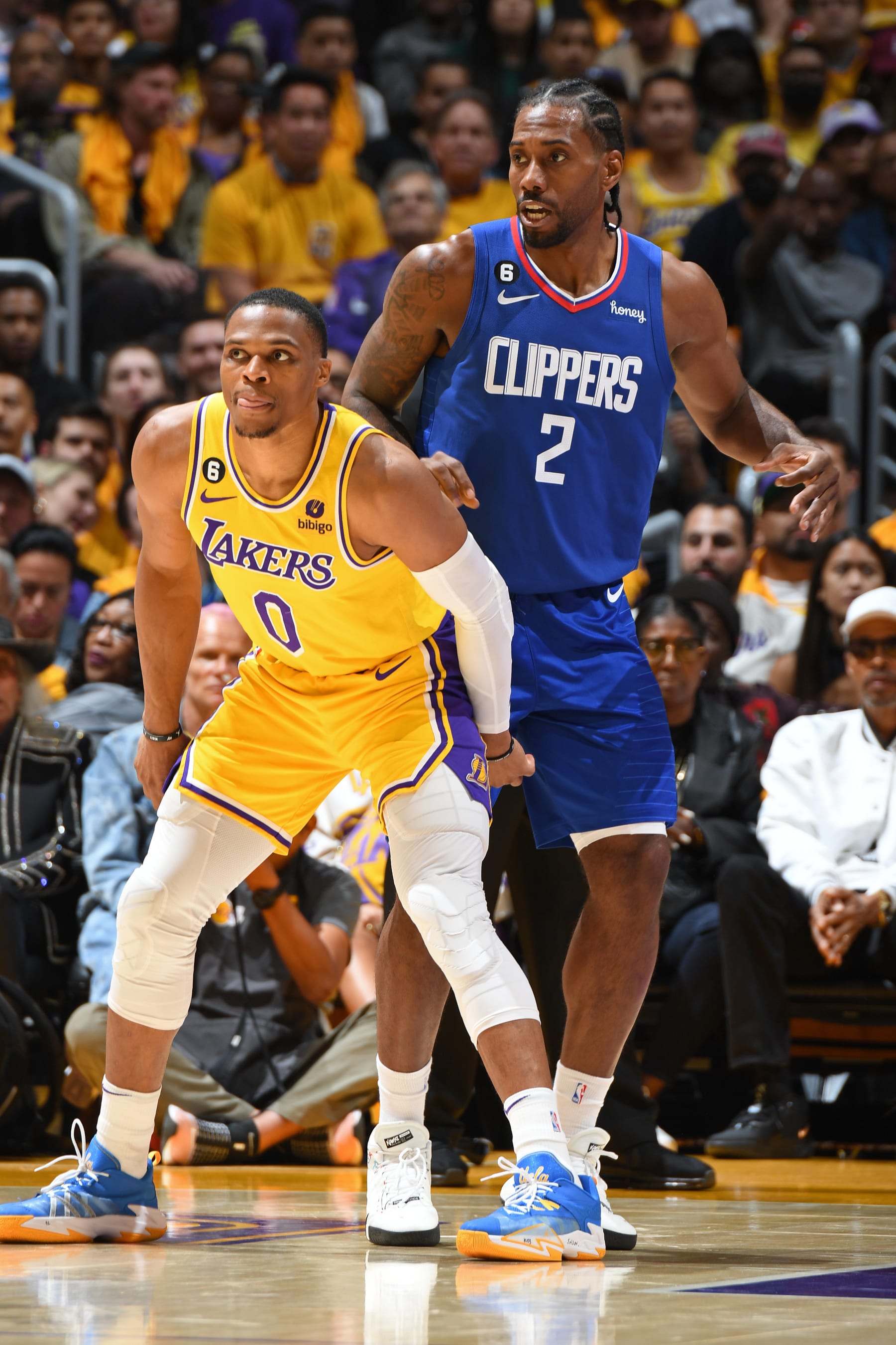 Russell Westbrook and Kawhi Leonard