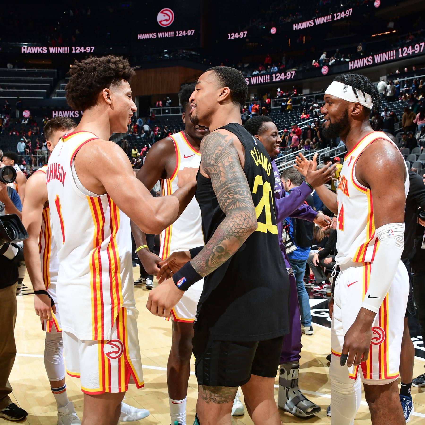 Jalen Johnson and John Collins