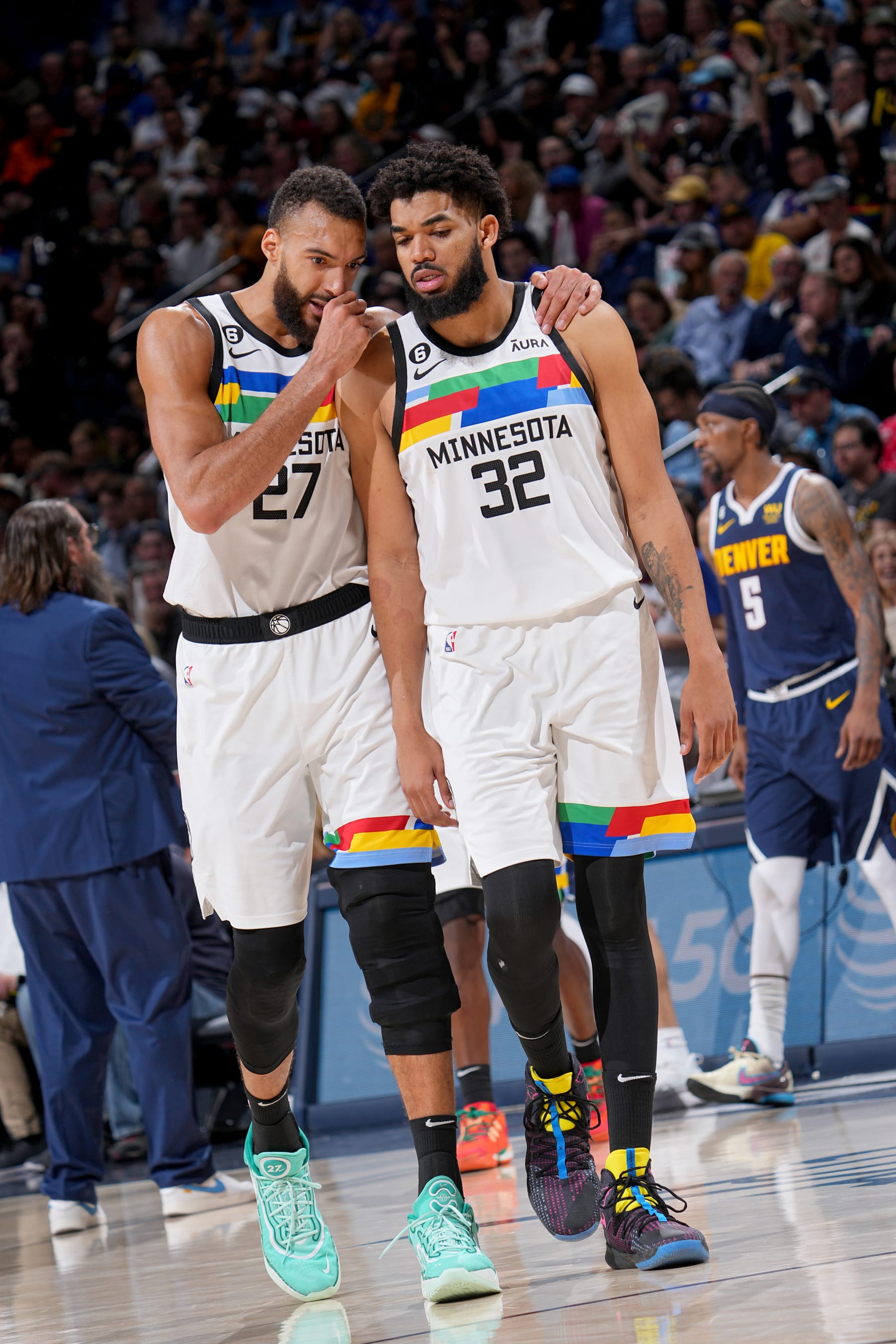 Rudy Gobert and Karl-Anthony Towns