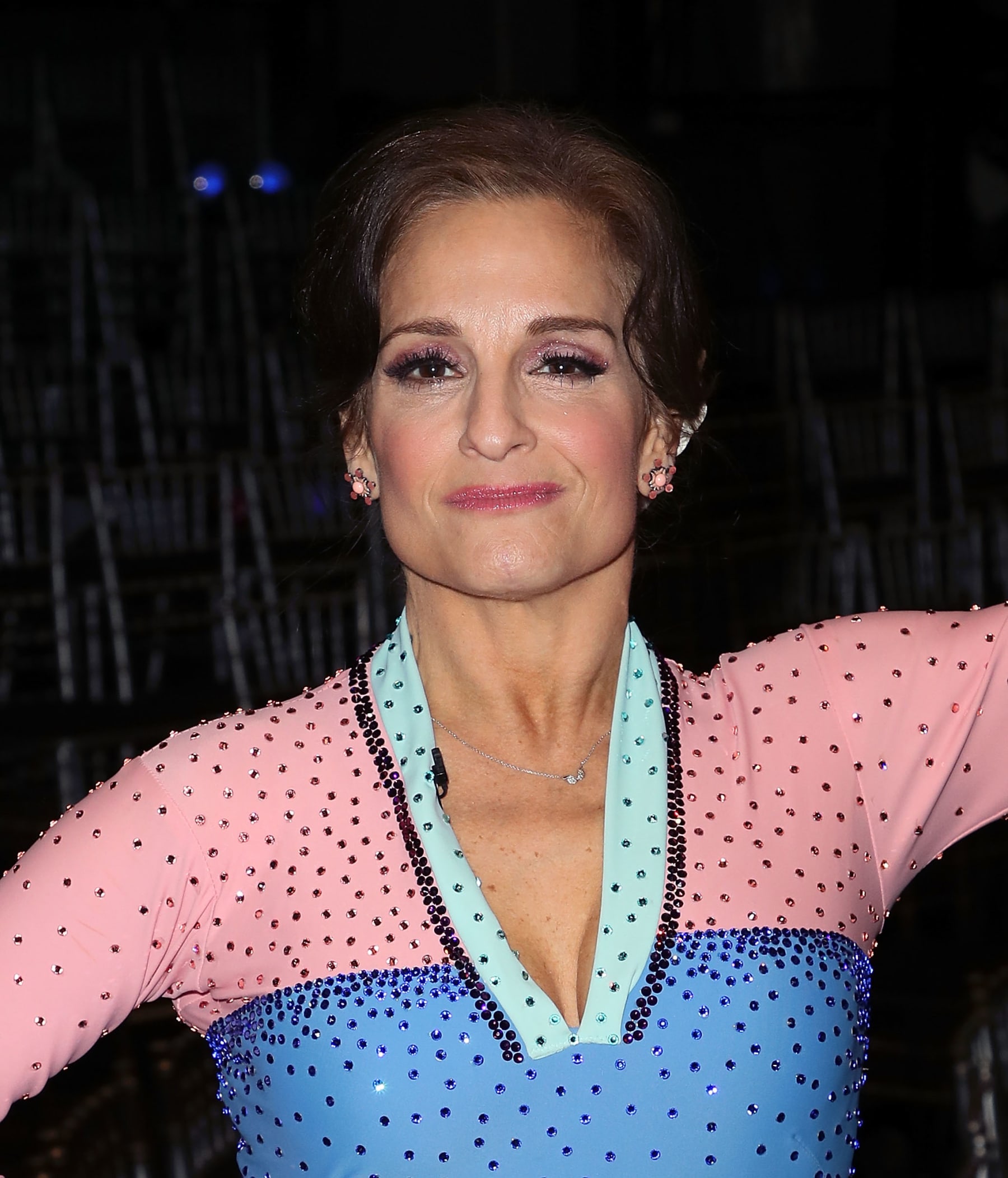 LOS ANGELES, CA - OCTOBER 22:  Mary Lou Retton poses at "Dancing with the Stars" Season 27 at CBS Televison City on October 22, 2018 in Los Angeles, California.  (Photo by David Livingston/Getty Images)