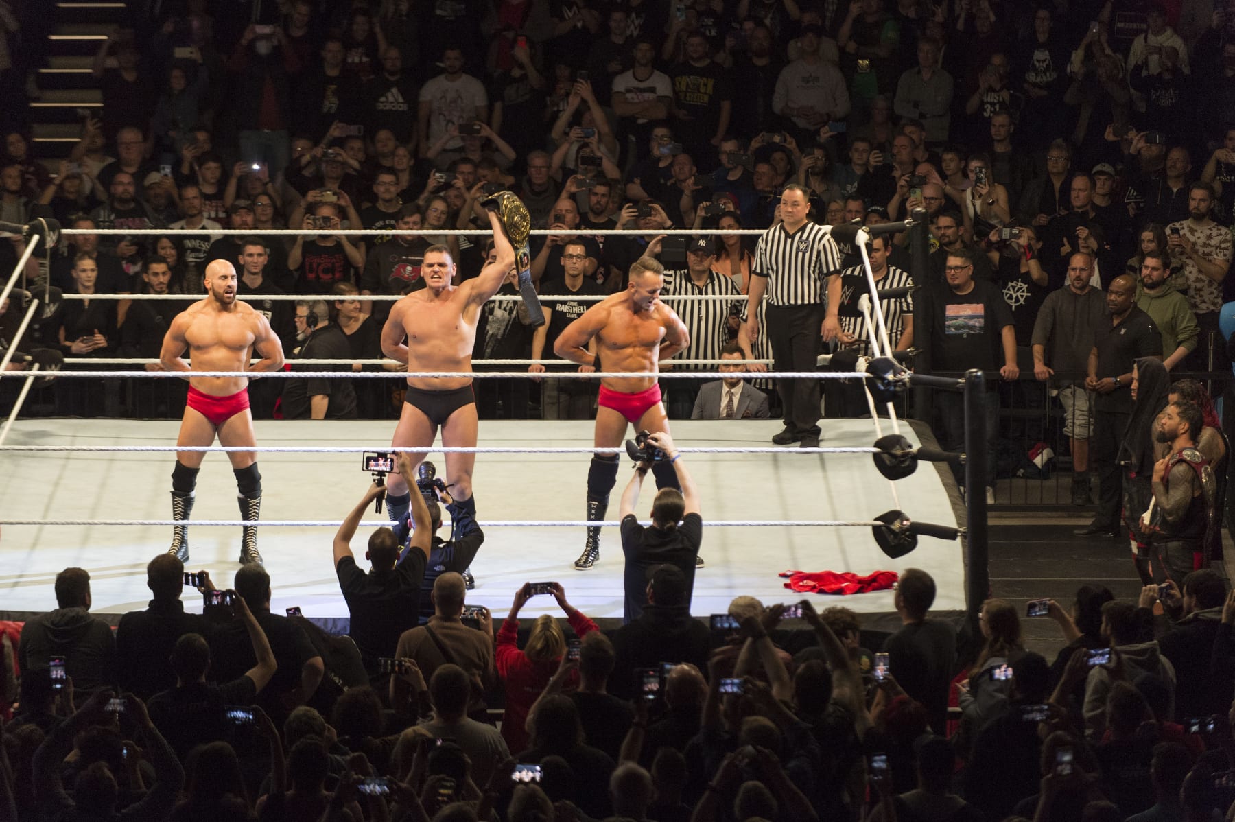 DORTMUND, GERMANY - NOVEMBER 01: Imperium poses during the WWE Live Show at Westfalenhalle on November 1, 2022 in Dortmund, Germany. (Photo by Marc Pfitzenreuter/Getty Images)