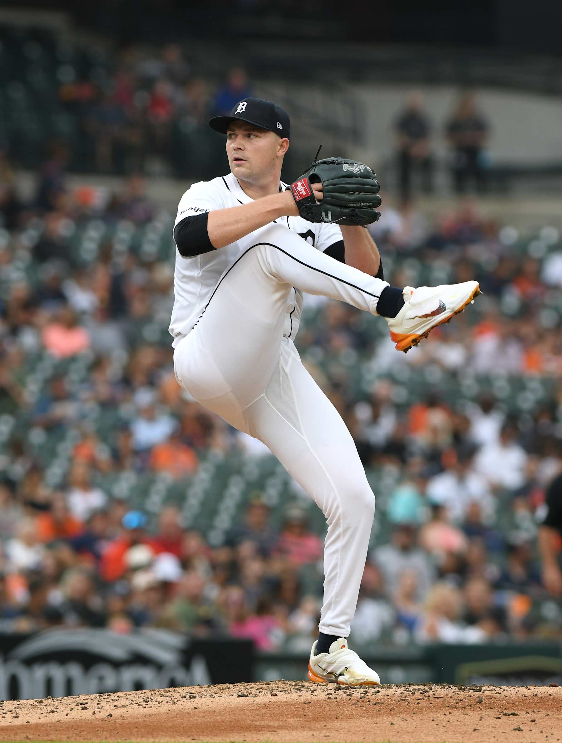 DETROIT, MI - JUNE 25:  Tarik Skubal #29 of the Detroit Tigers pitches during the game against the Philadelphia Phillies at Comerica Park on June 25, 2024 in Detroit, Michigan. The Tigers defeated the Phillies 4-1.  (Photo by Mark Cunningham/MLB Photos via Getty Images)
