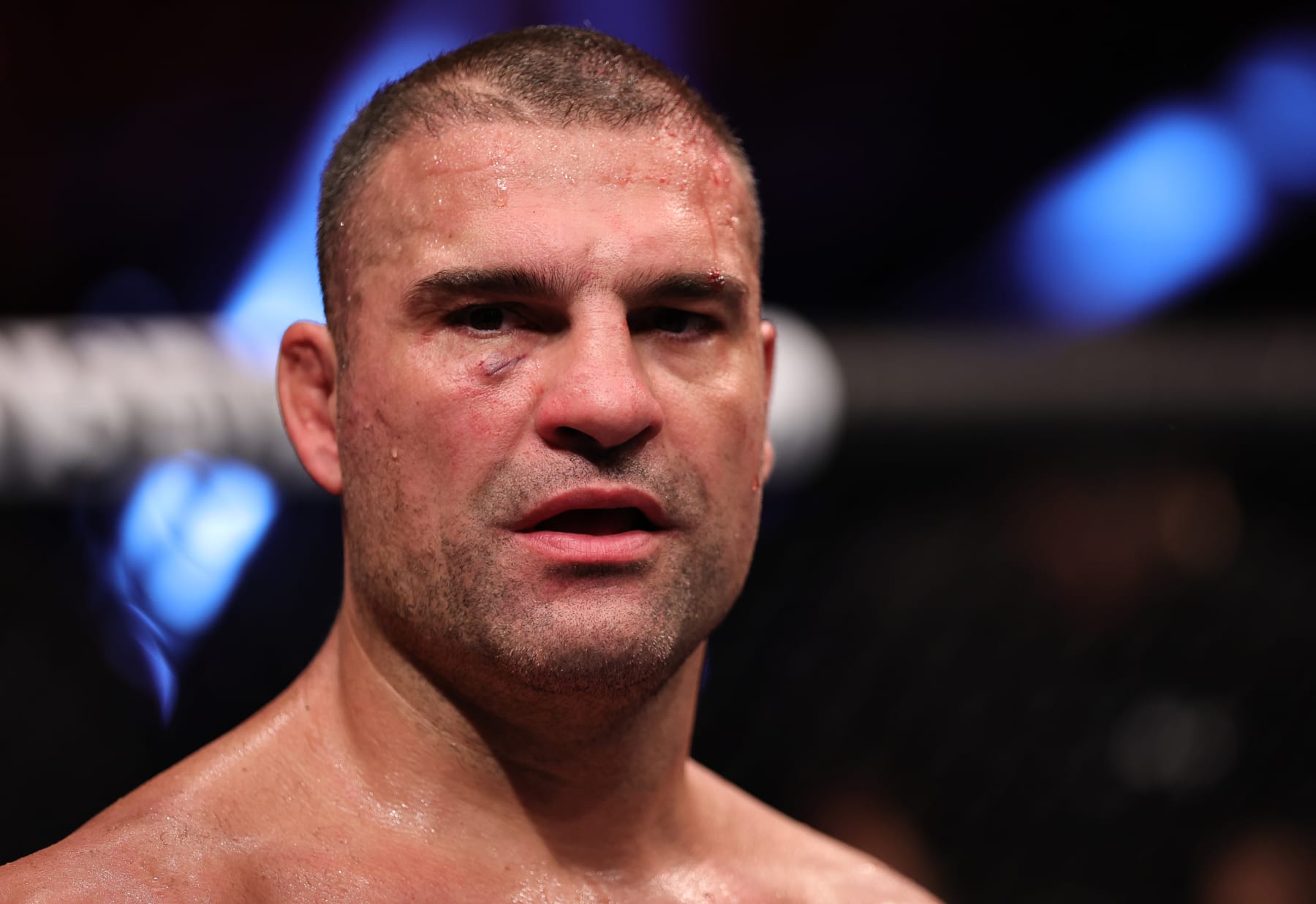 RIO DE JANEIRO, BRAZIL - JANUARY 21: Mauricio Rua of Brazil reacts after his loss to Ihor Potieria of Ukraine in a light heavyweight fight during the UFC 283 event at Jeunesse Arena on January 21, 2023 in Rio de Janeiro, Brazil. (Photo by Buda Mendes/Zuffa LLC via Getty Images)