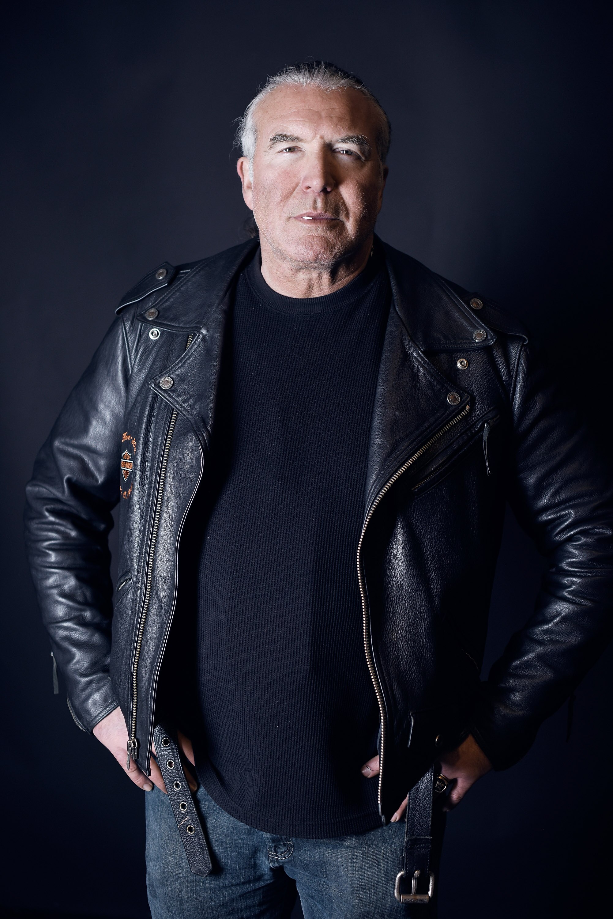 PARK CITY, UT - JANUARY 23:  Wrestler Scott Hall from "The Resurrection of Jake The Snake Roberts" poses for a portrait at the Village at the Lift Presented by McDonald's McCafe during the 2015 Sundance Film Festival on January 23, 2015 in Park City, Utah.  (Photo by Jeff Vespa/WireImage)