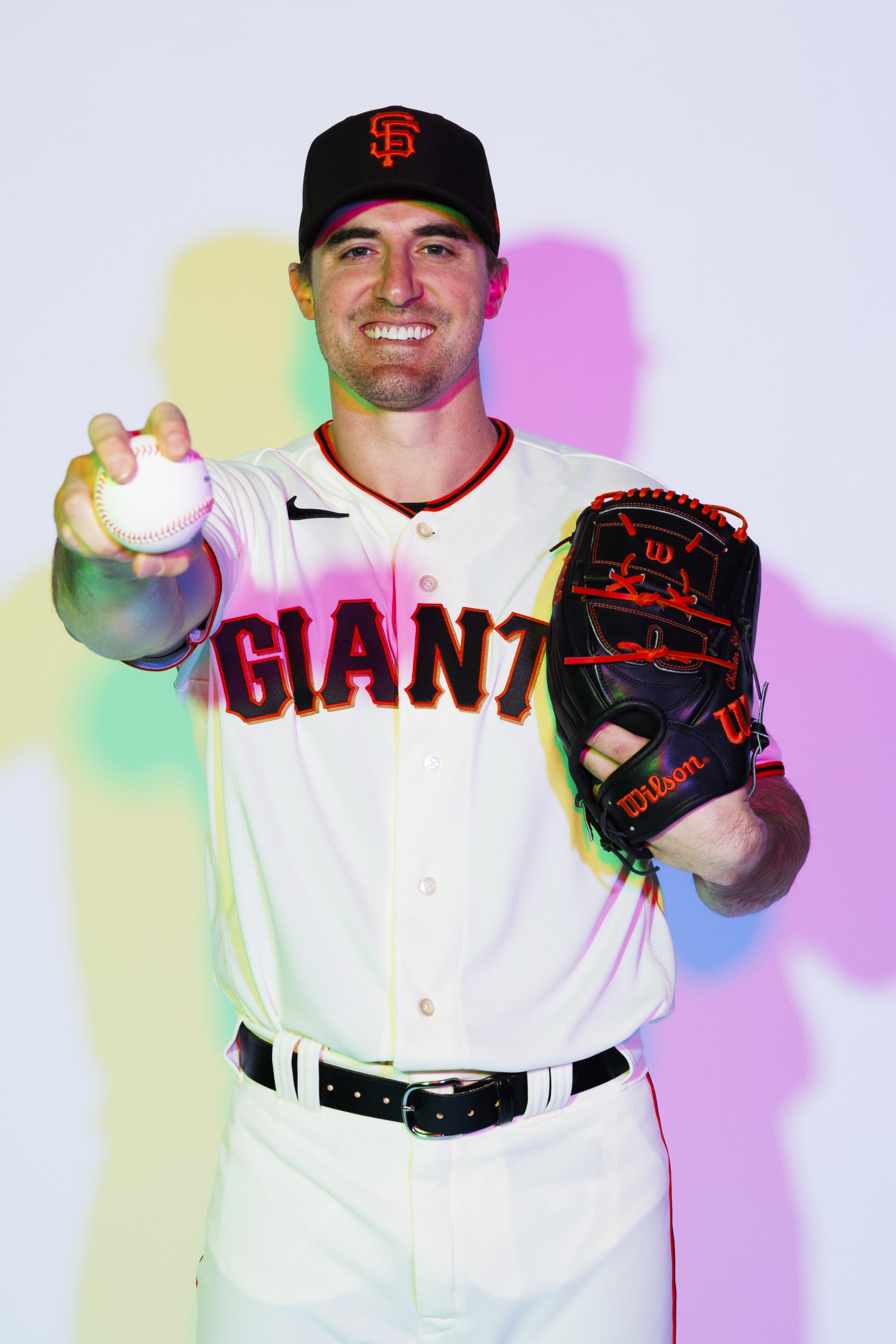 GOODYEAR, AZ - FEBRUARY 24: Pitcher Ross Stripling (48) poses for a portrait during the San Francisco Giants photo day on February 24, 2023 at Scottsdale Stadium in Scottsdale, AZ. (Photo by Ric Tapia/Icon Sportswire via Getty Images)