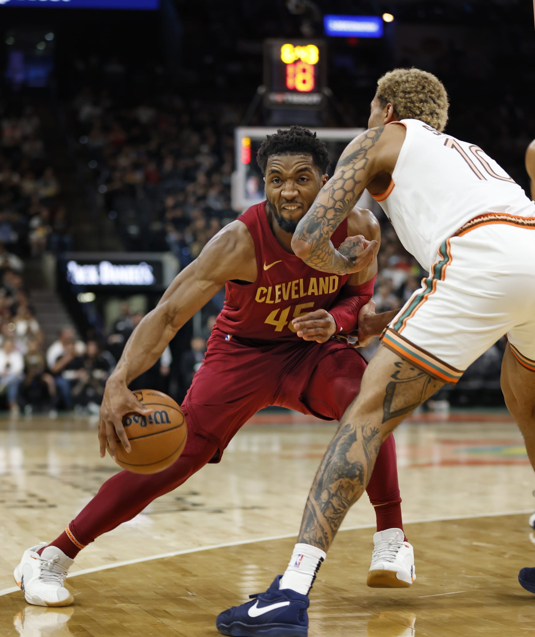 Donovan Mitchell and Jeremy Sochan