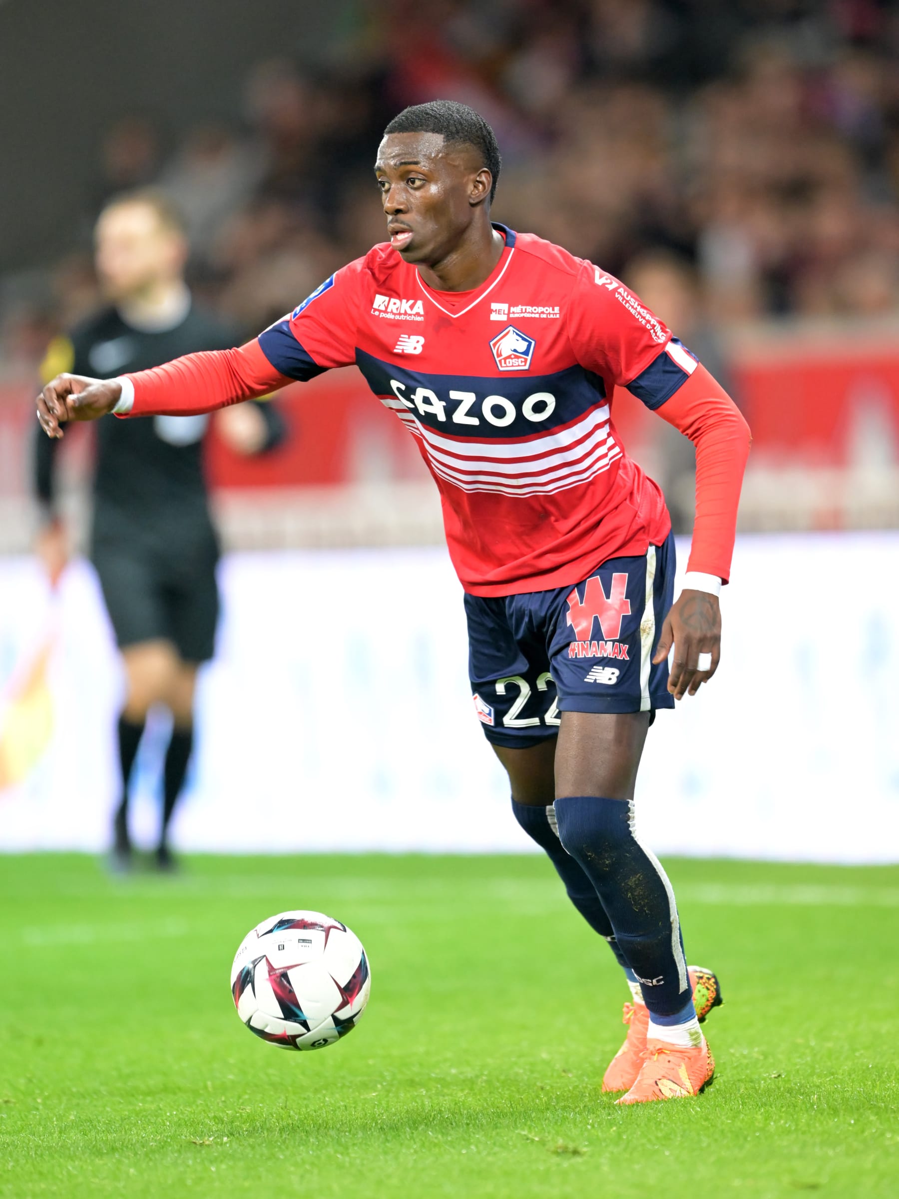 LILLE - Timothy Weah of LOSC Lille. during the French Ligue 1 game between Lille OSC and Estac Troyes AC at Pierre-Mauroy Stadium on January 15, 2023 in Lille, France. AP | Dutch Height | Gerrit van Cologne (Photo by ANP via Getty Images)