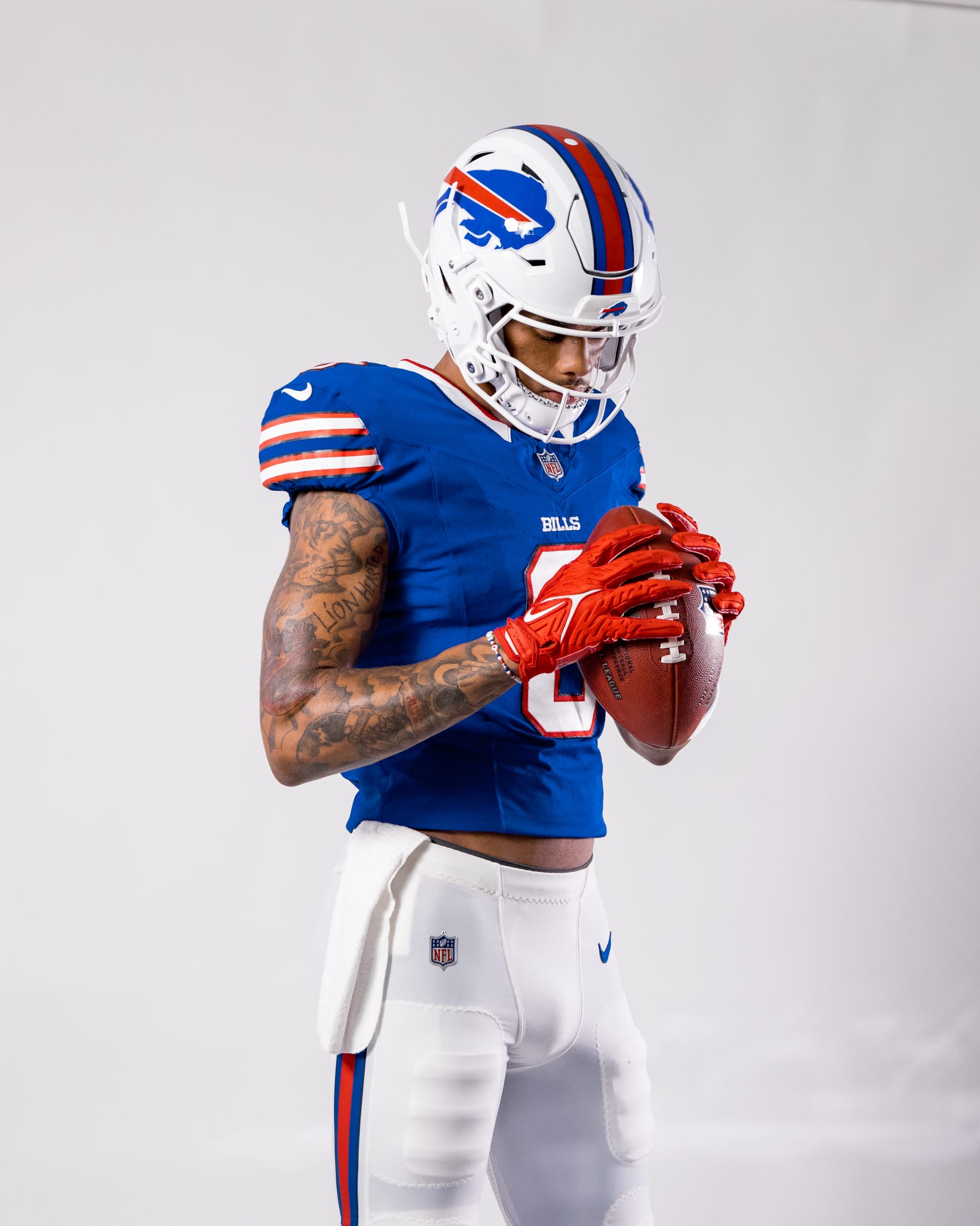 LOS ANGELES, CA - MAY 18: Wide Receiver Keon Coleman #0 of the Buffalo Bills poses during the NFLPA Rookie Premiere at the Los Angeles Coliseum on May 18, 2024 in Los Angeles, California. (Photo by Aubrey Lao/Getty Images)