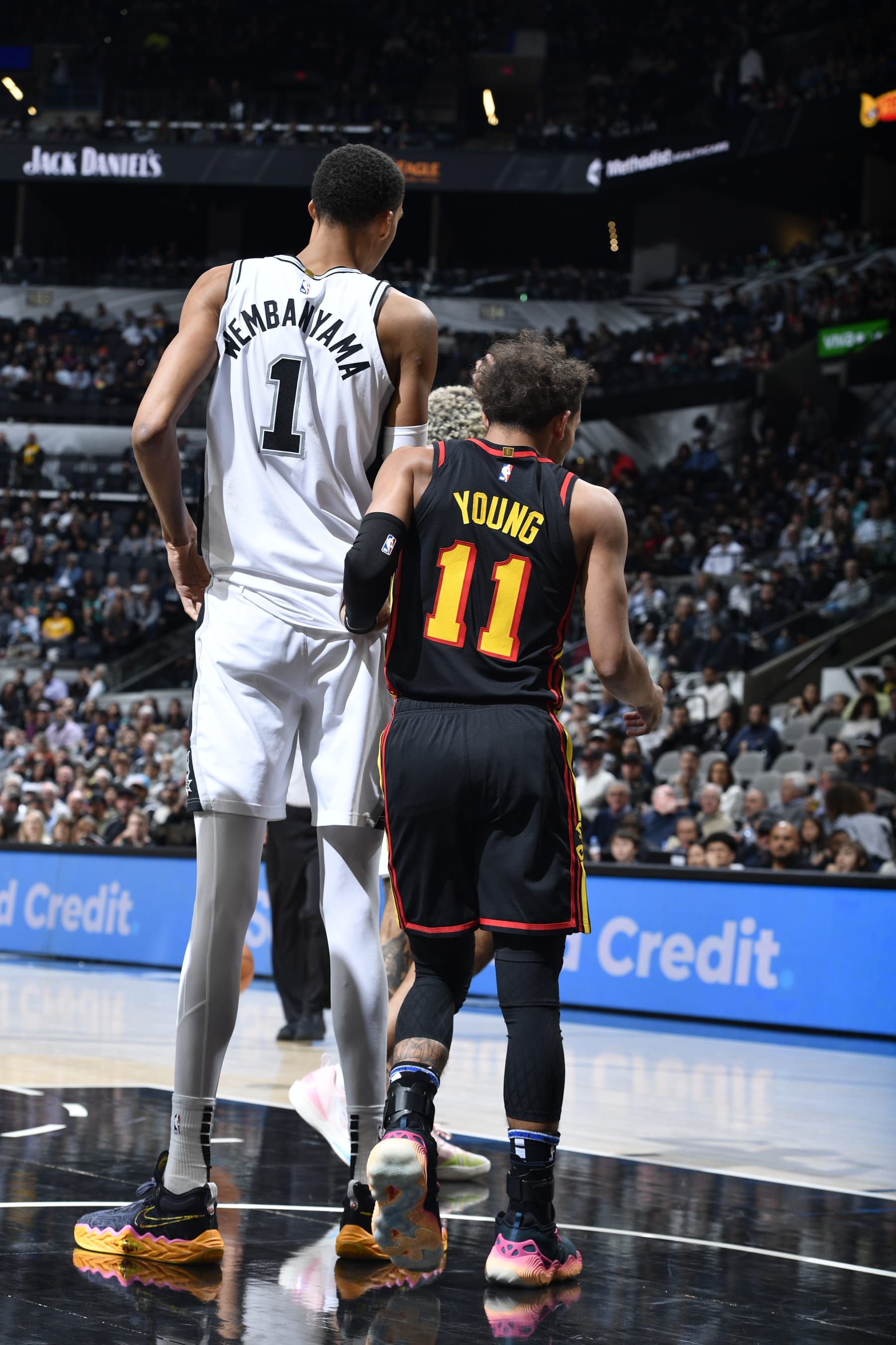 Victor Wembanyama and Trae Young
