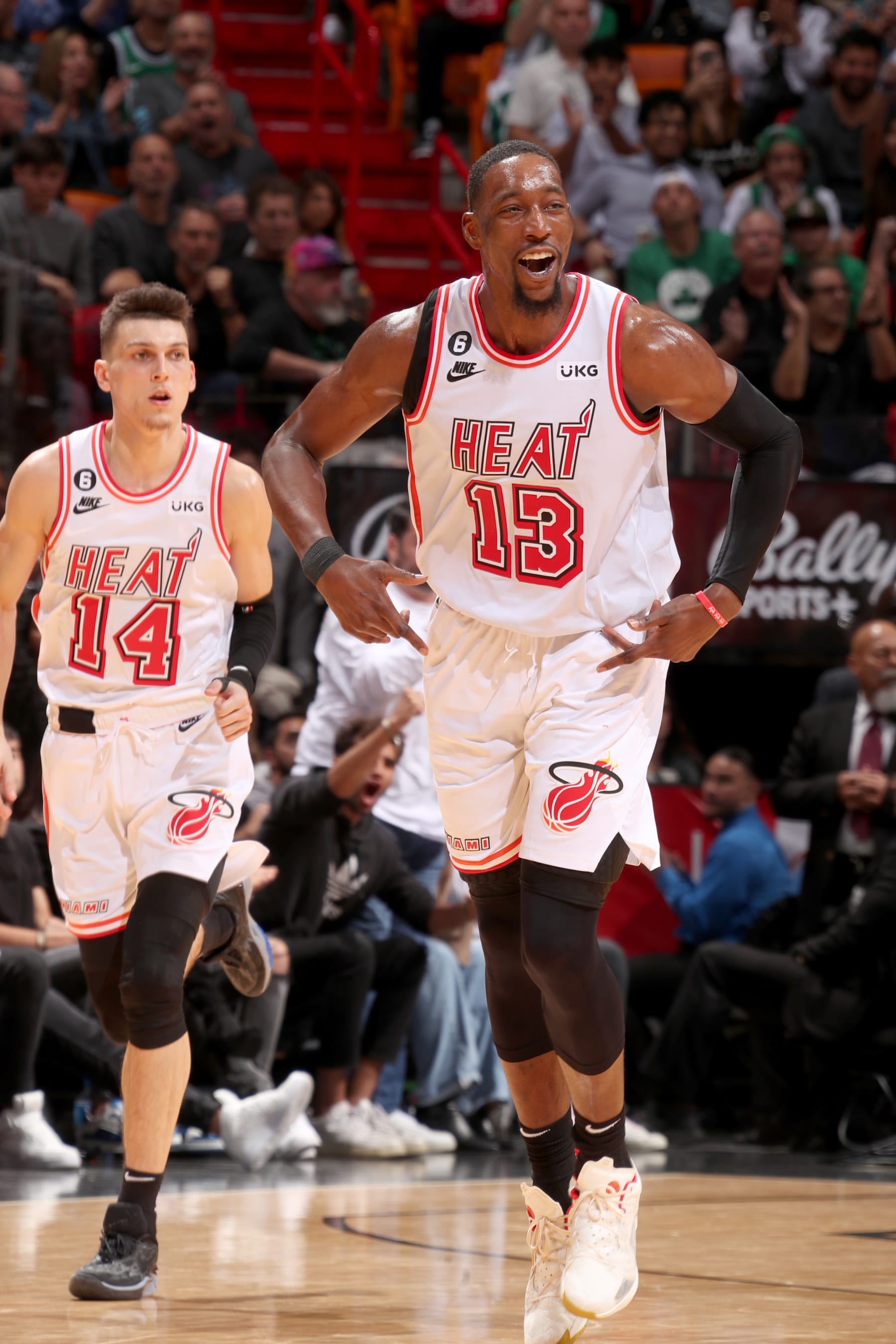 Tyler Herro and Bam Adebayo