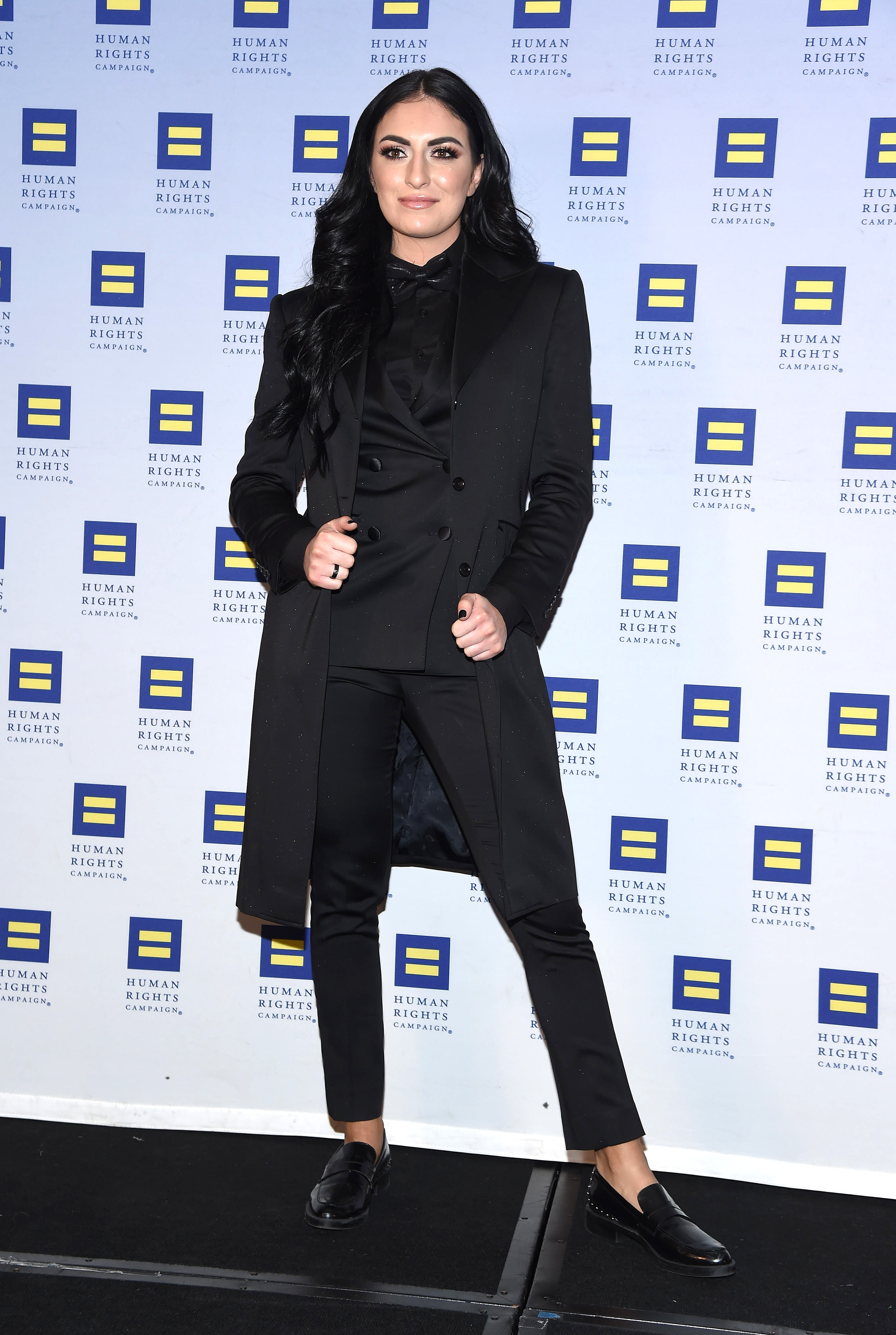 NEW YORK, NEW YORK - FEBRUARY 01: Professional wrestler and mixed martial artist Sonya Deville attends the Human Rights Campaign's 19th Annual Greater New York Gala at the Marriott Marquis Hotel on February 01, 2020 in New York City. (Photo by Gary Gershoff/Getty Images)