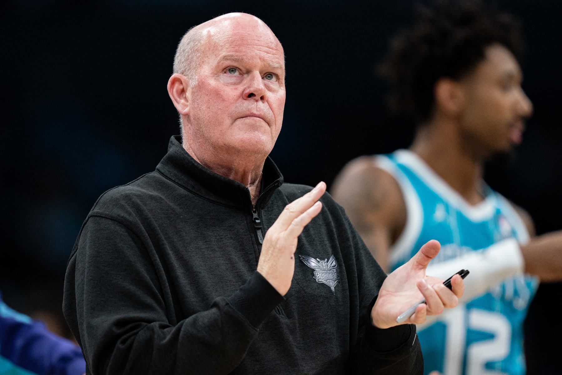 CHARLOTTE, NORTH CAROLINA - JANUARY 27: Head coach Steve Clifford of the Charlotte Hornets looks on in the third quarter during their game against the Utah Jazz at Spectrum Center on January 27, 2024 in Charlotte, North Carolina. NOTE TO USER: User expressly acknowledges and agrees that, by downloading and or using this photograph, User is consenting to the terms and conditions of the Getty Images License Agreement. (Photo by Jacob Kupferman/Getty Images)